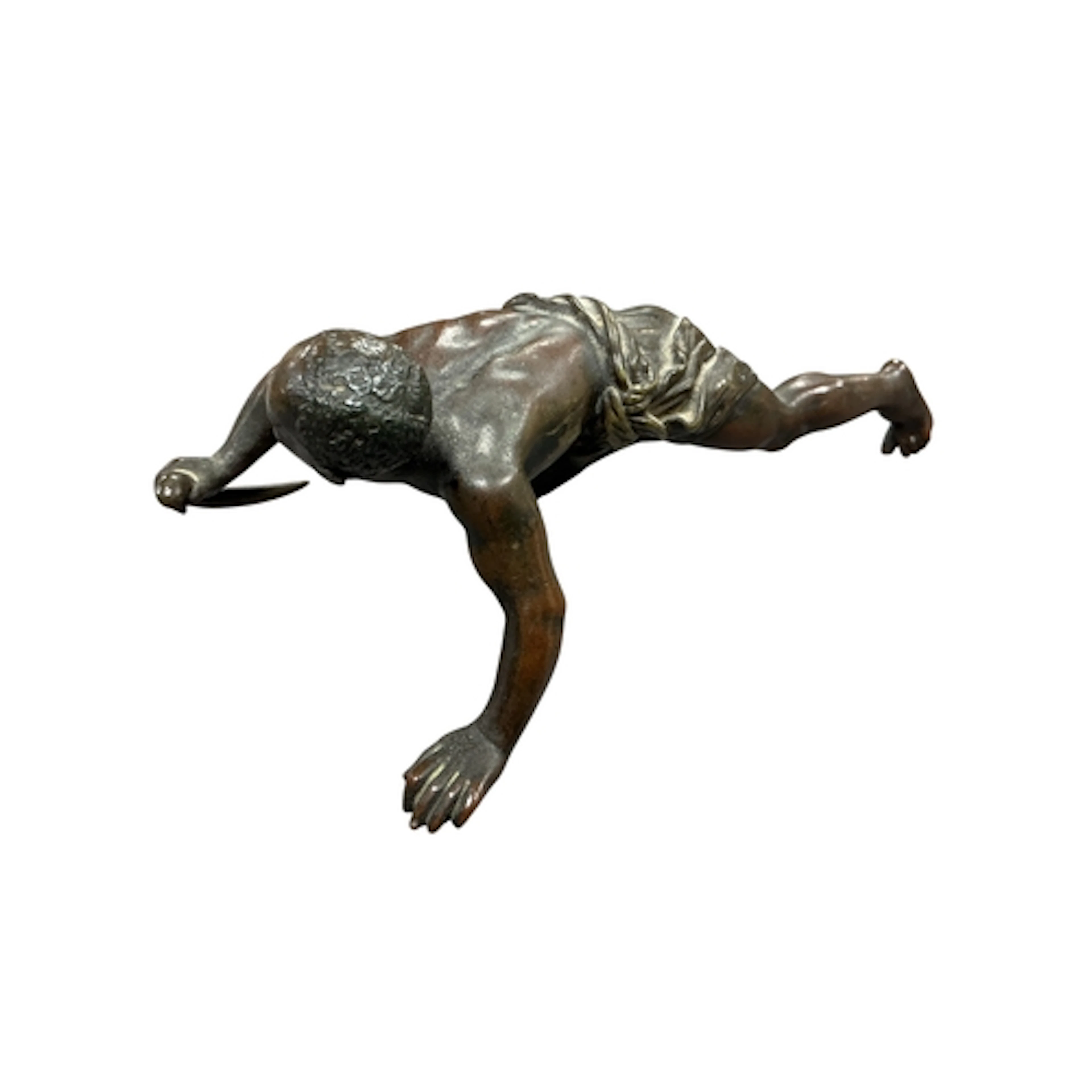 In the manner of Franz Xaver Bergman, bronze of an African w...