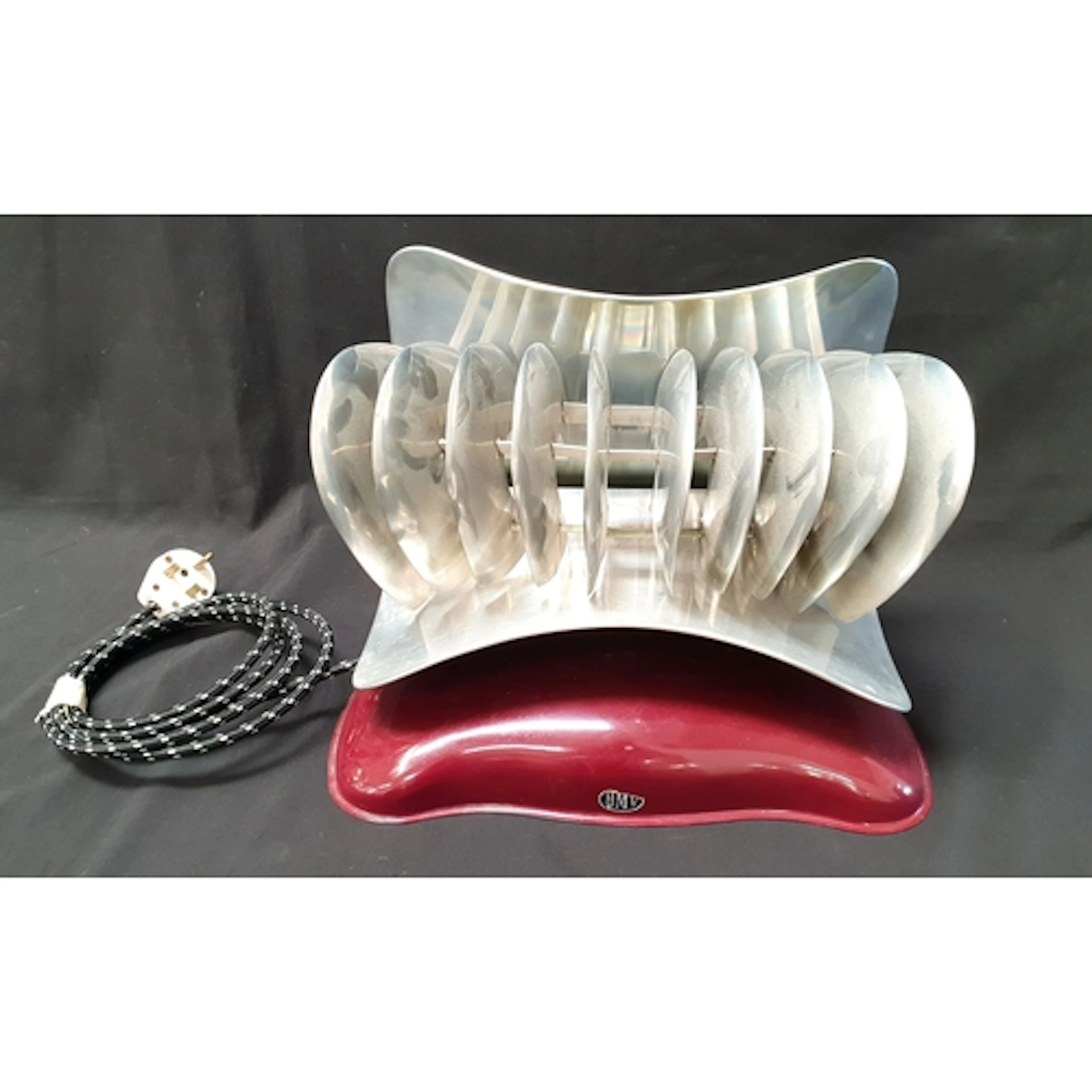 ART DECO HMV 'LINCON MODEL F3' HEATER with HMV oval badge to...