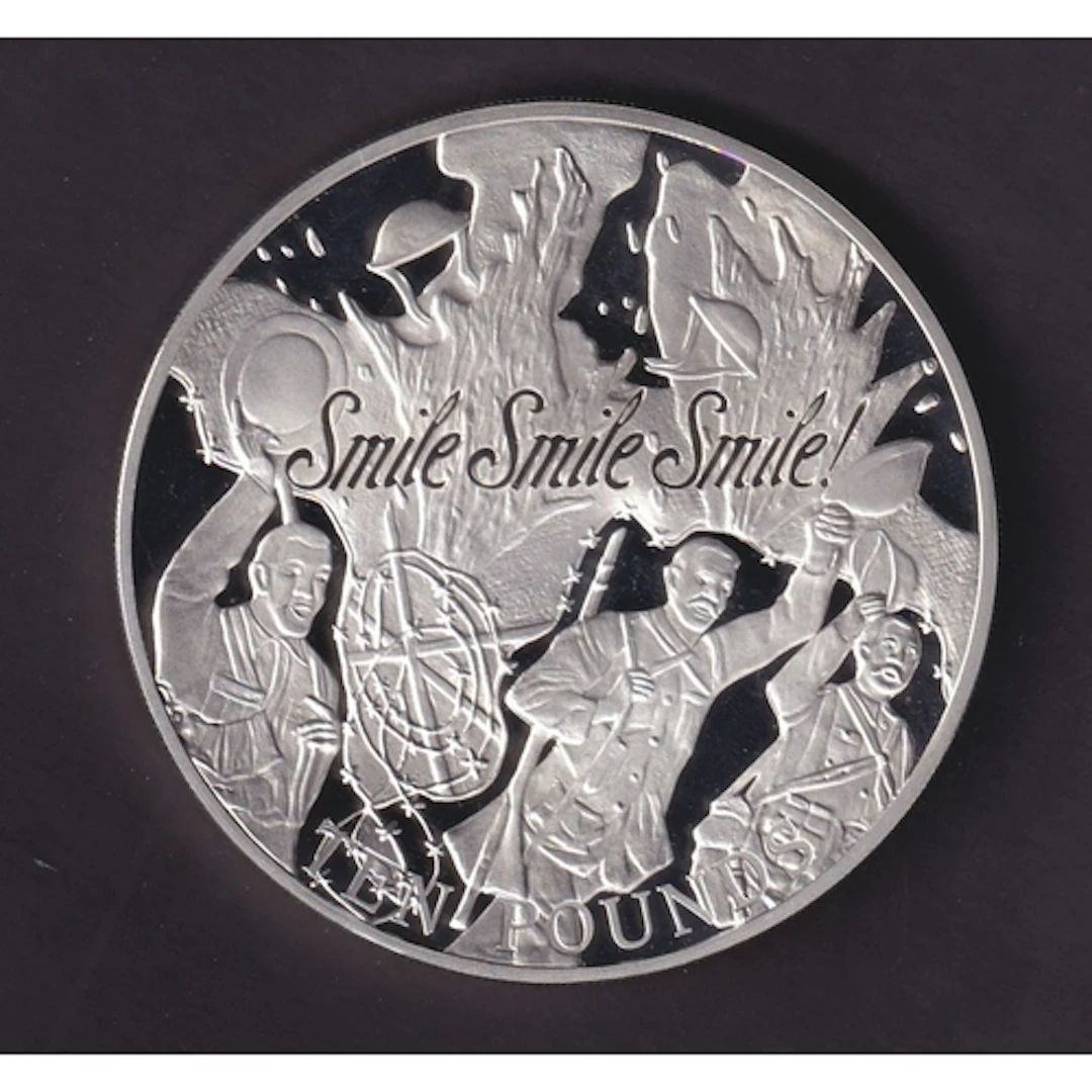 2008 Alderney WWI: The 90th Anniversary Propaganda silver pr...