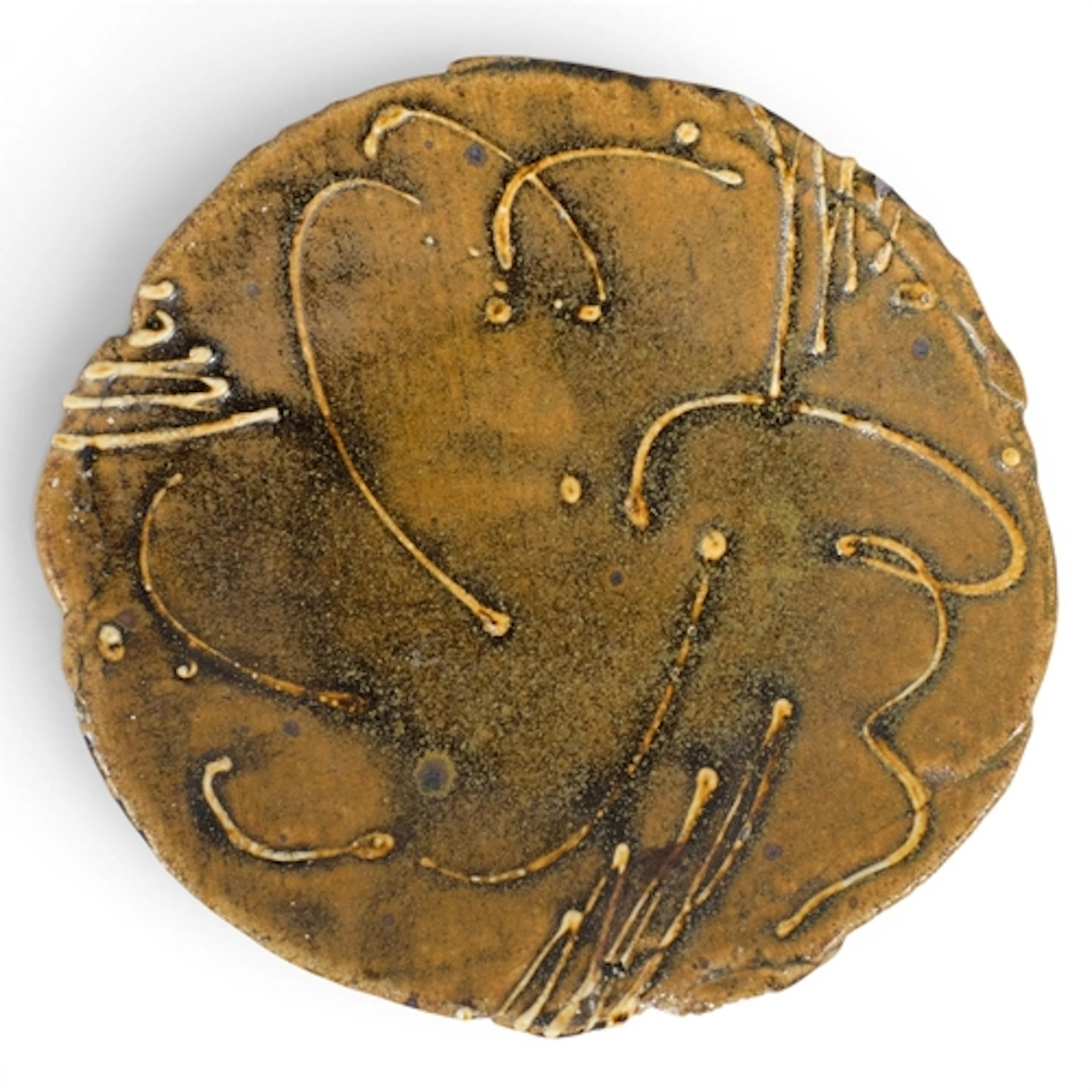 TAKESHI YASUDA (b.1943-), Japan, a stoneware slab dish with...