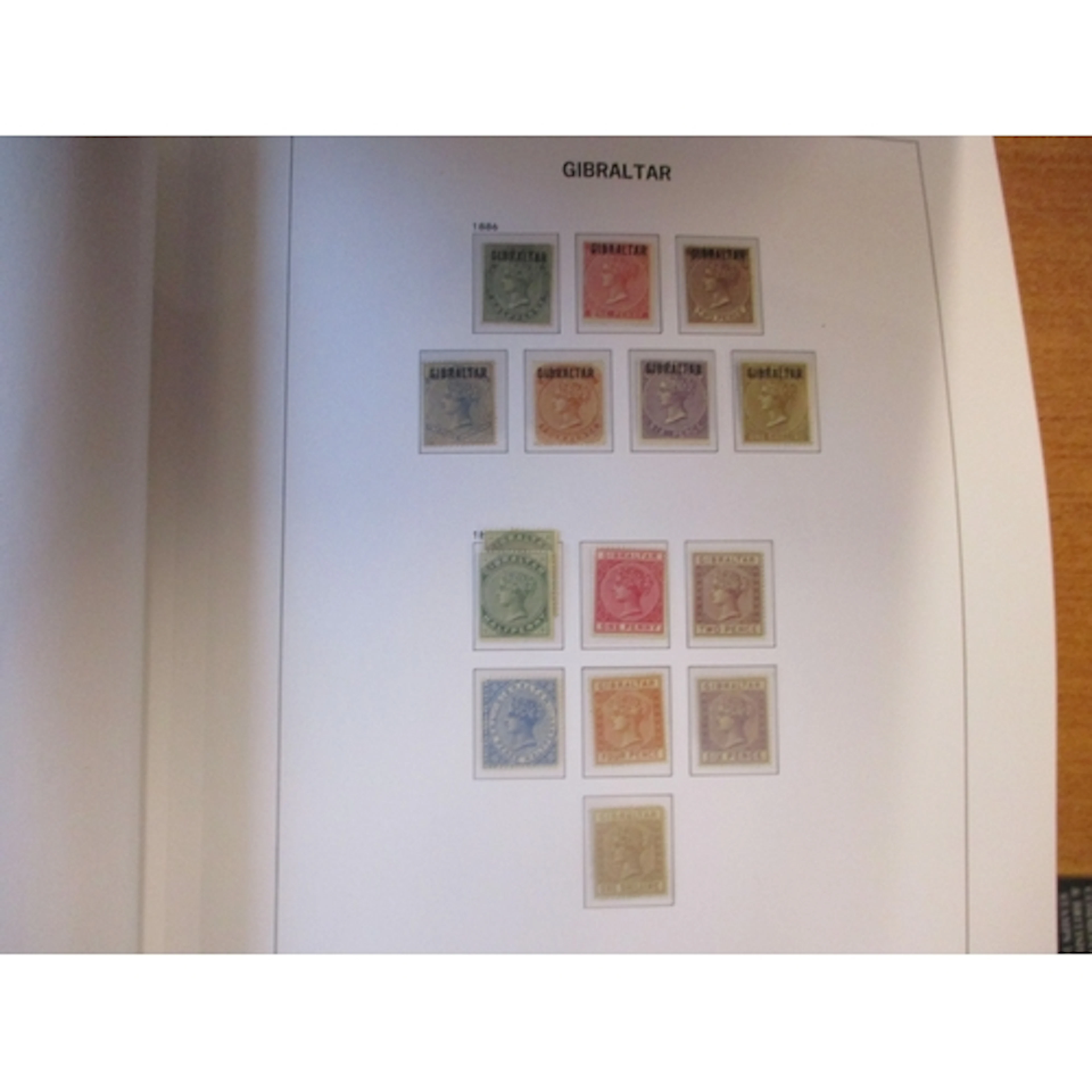 Gibraltar. QV-QEII M/part o.g. coln in 2 SG Davo albums with...