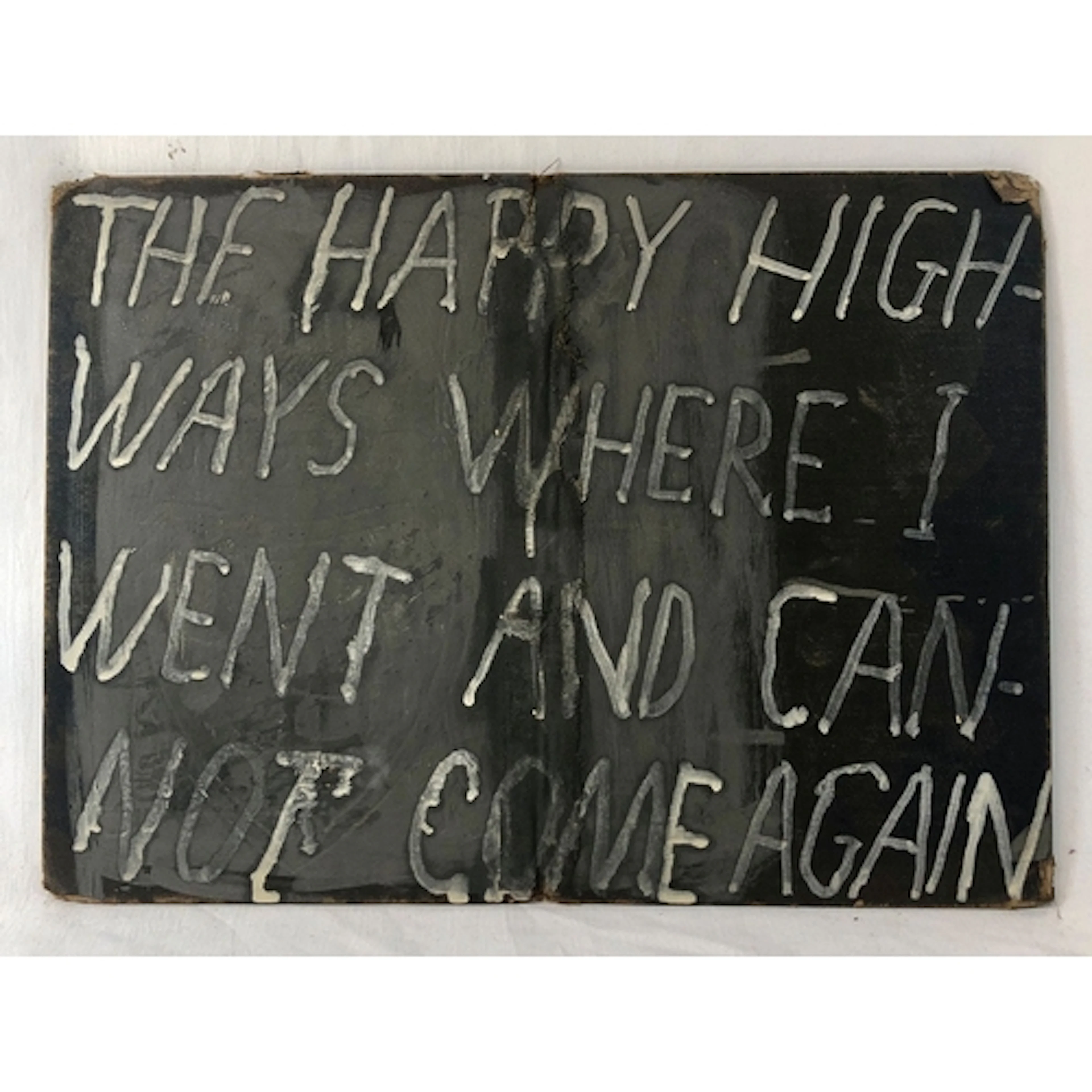 Oil on Cloth & Board entitled 'Grey Happy Highways' by Vivie...