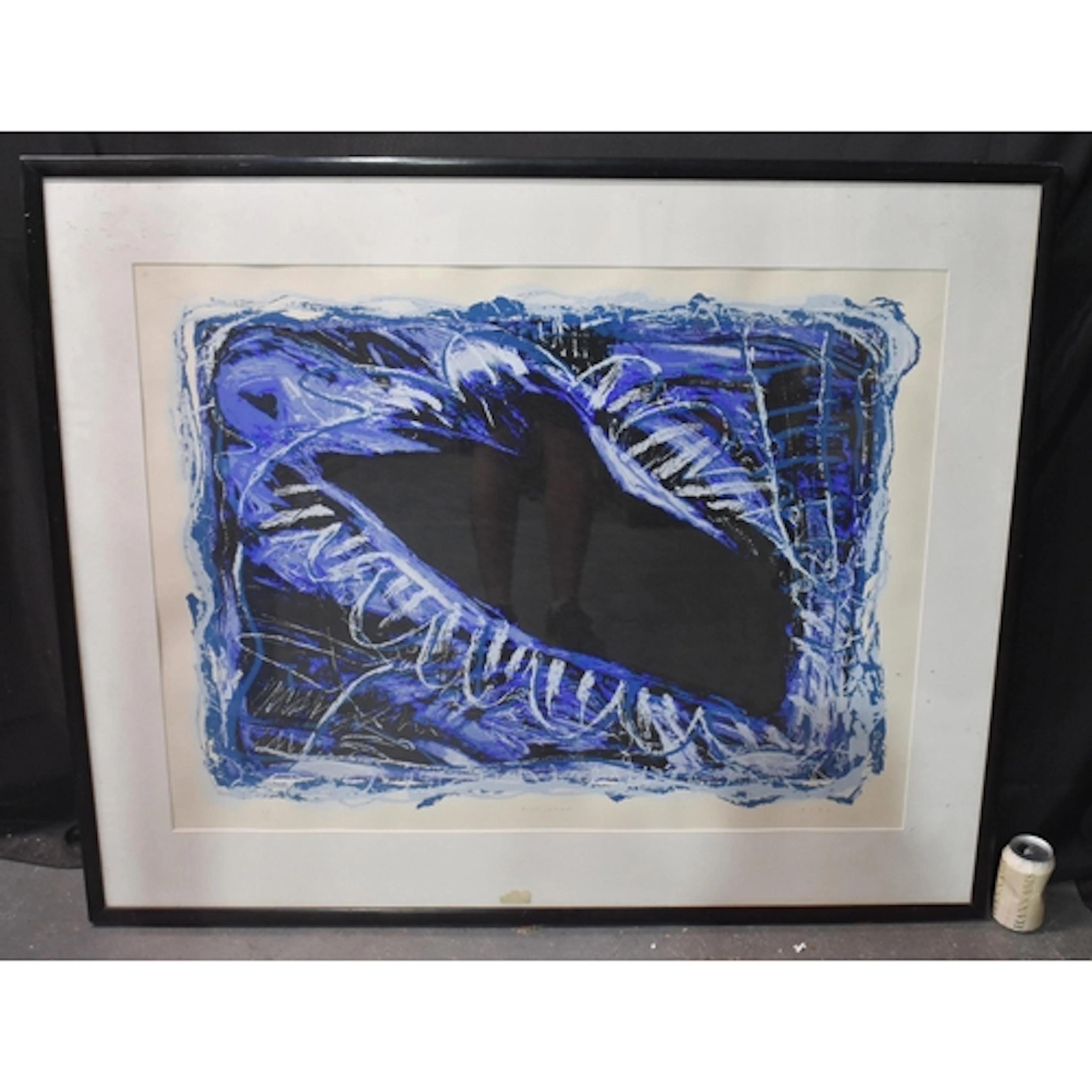Bill West (20th Century) Pilot whale, screen print. 112 cm x...
