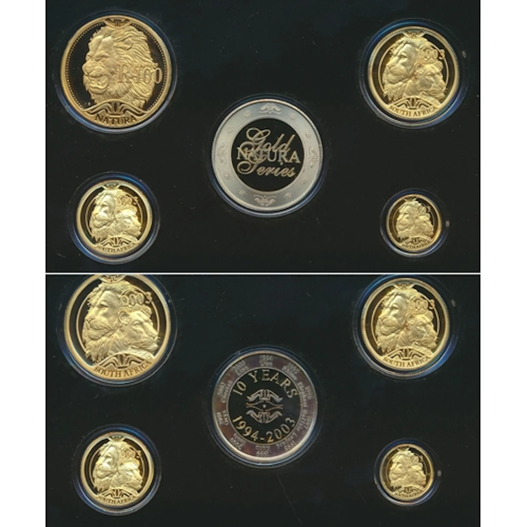 Investment Gold lot - documents required. South Africa. 2003...