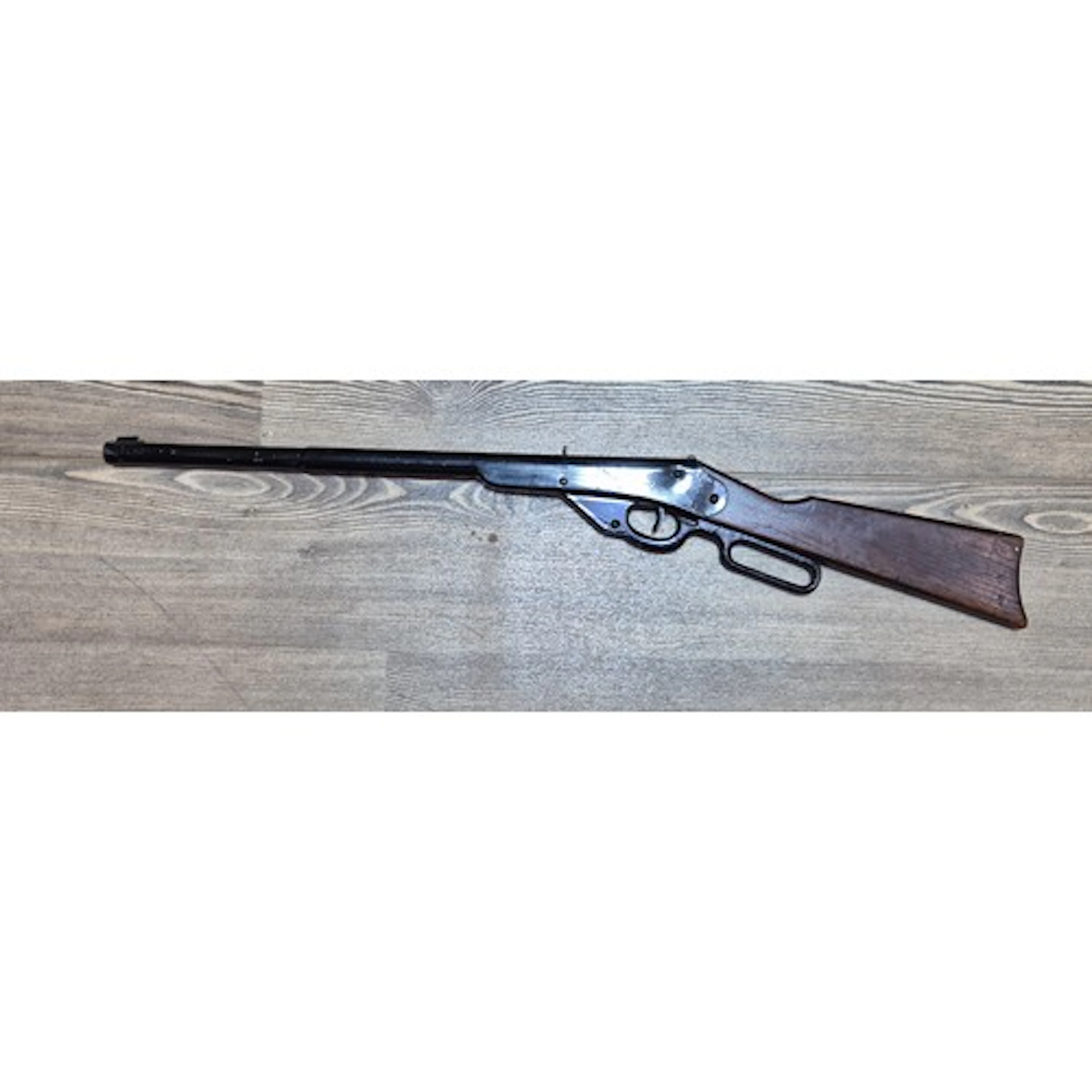 A vintage Daisy tinplate under lever .177 calibre air rifle,...