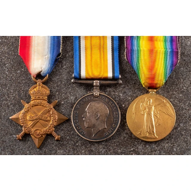 A WWI Trio to '10459 Pte. J Eastwood Lan Fus' 1914-15 Star, ...