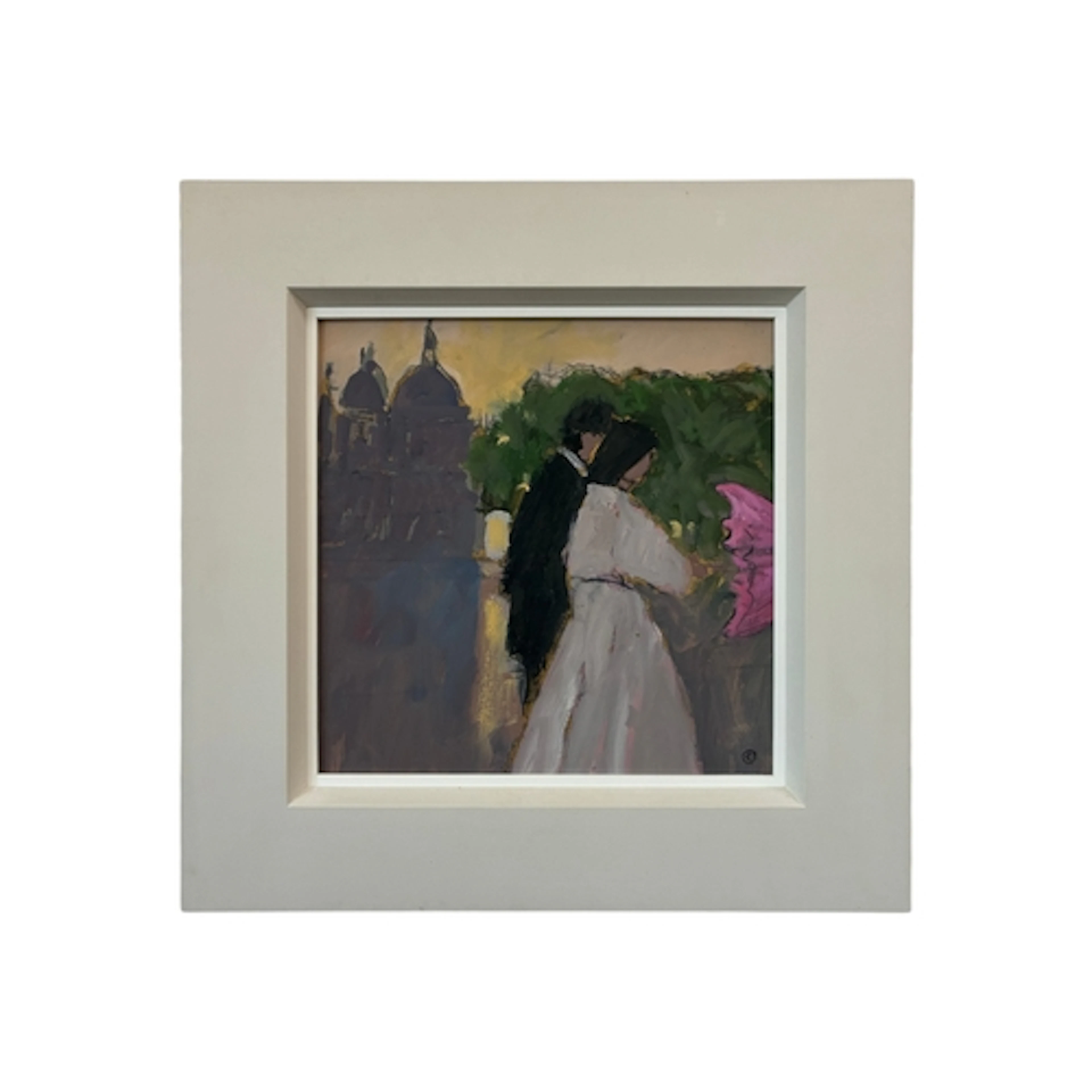 Colin Orchard (b.1935) - Pink Umbrella, Venice (2013), oil o...