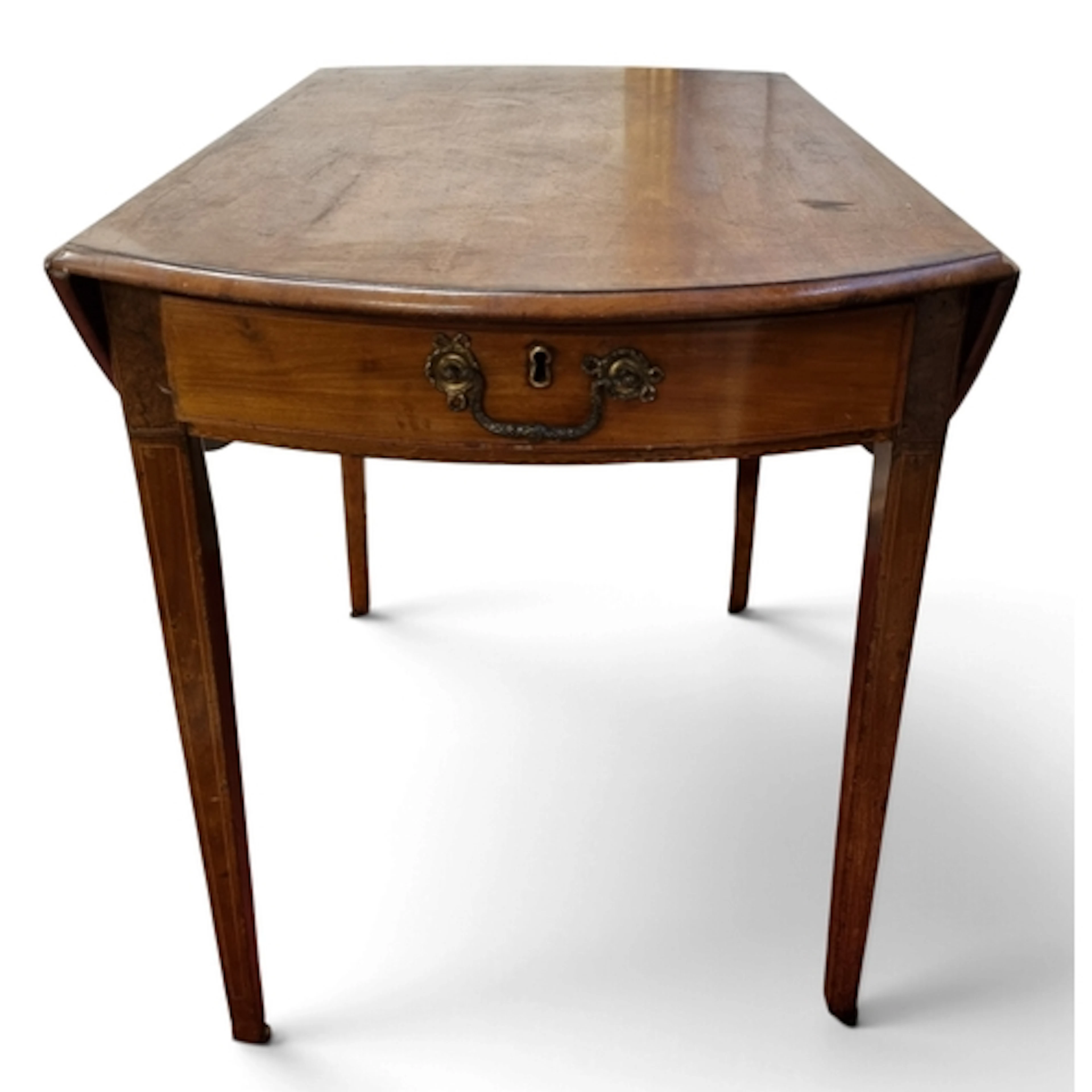 A Regency Mahogany Dropleaf Table with single frieze drawer ...