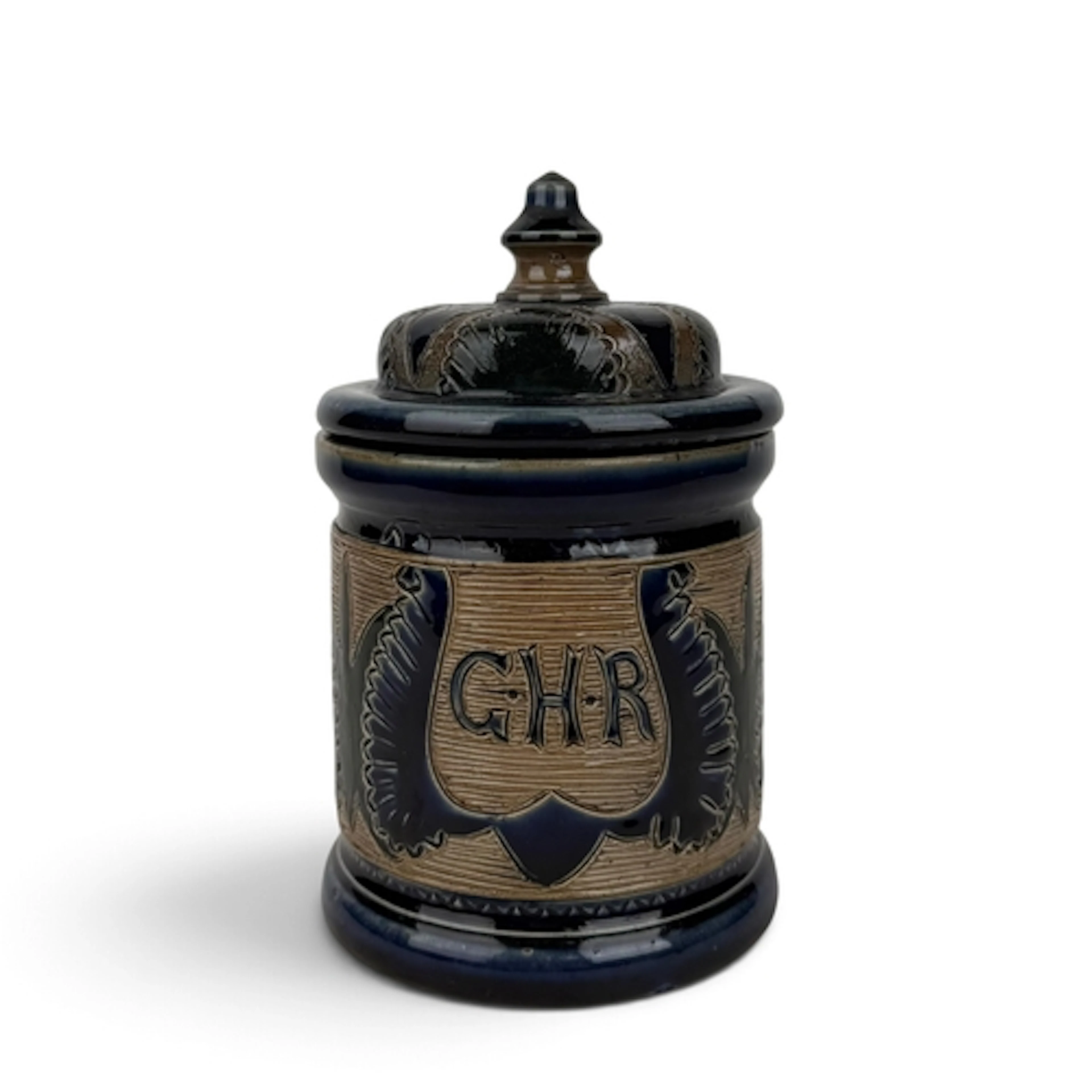 ATTRIBUTED TO C.I.C. BAILEY FULHAM POTTERY: A STONEWARE TOBA...