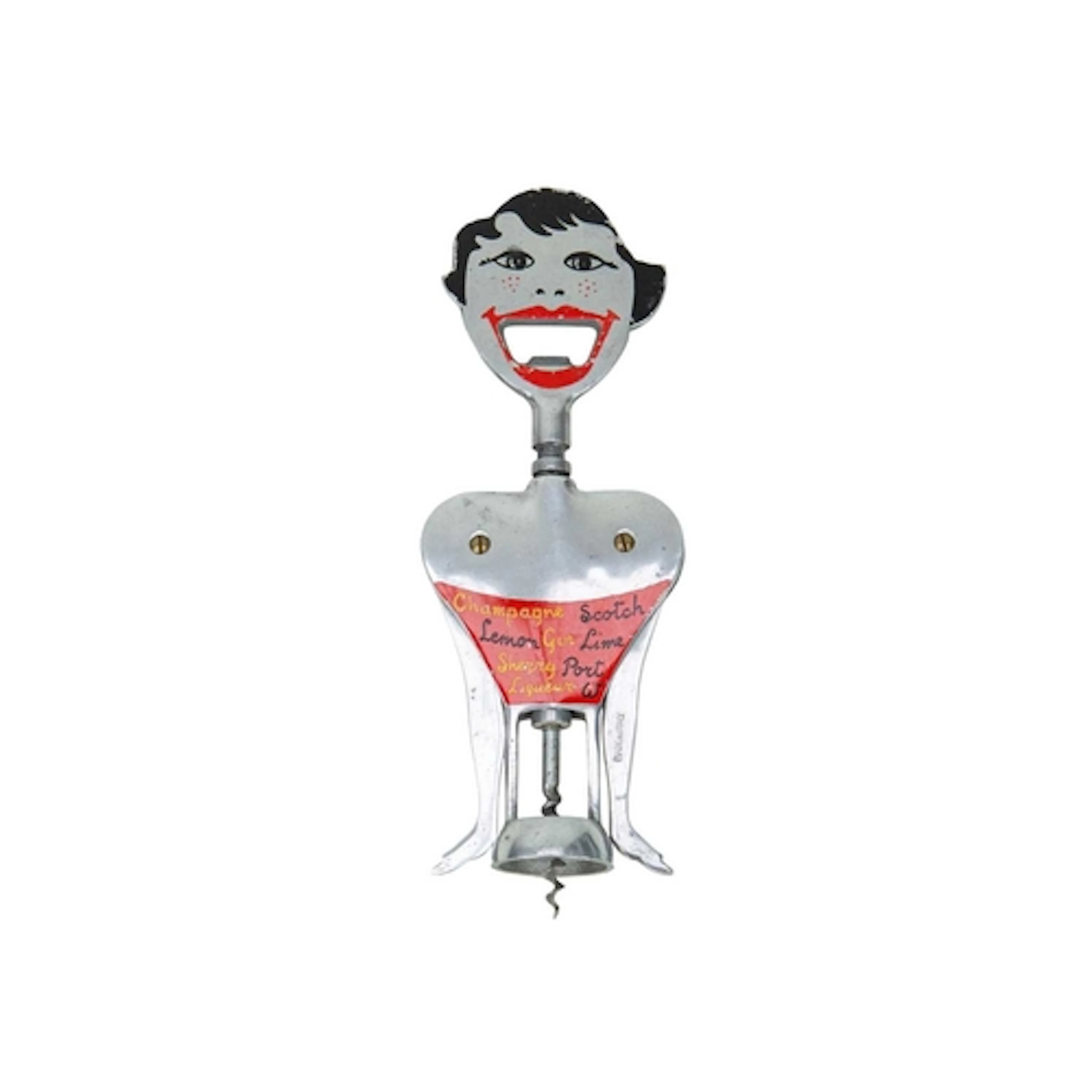 A 1950s Carlo Gemelli (Italian) 'Lulu' corkscrew. Modelled a...