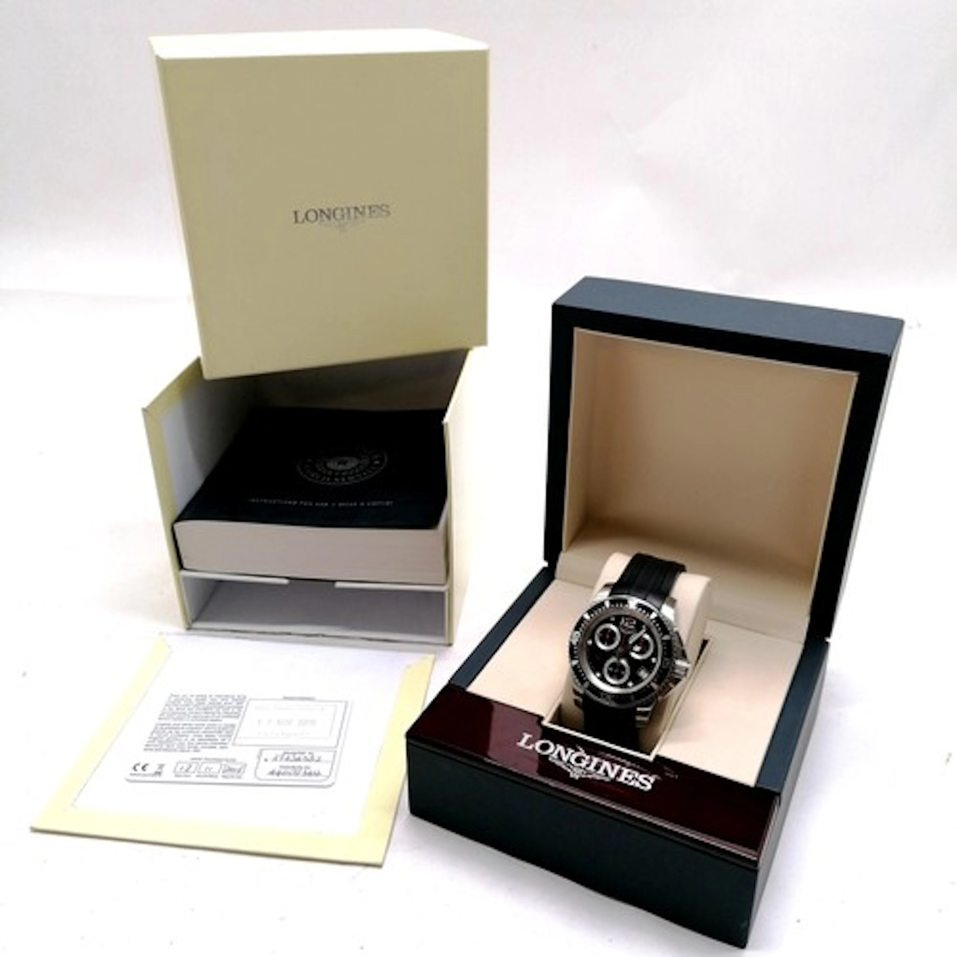 Longines hydroconquest quartz stainless steel wristwatch Ref...