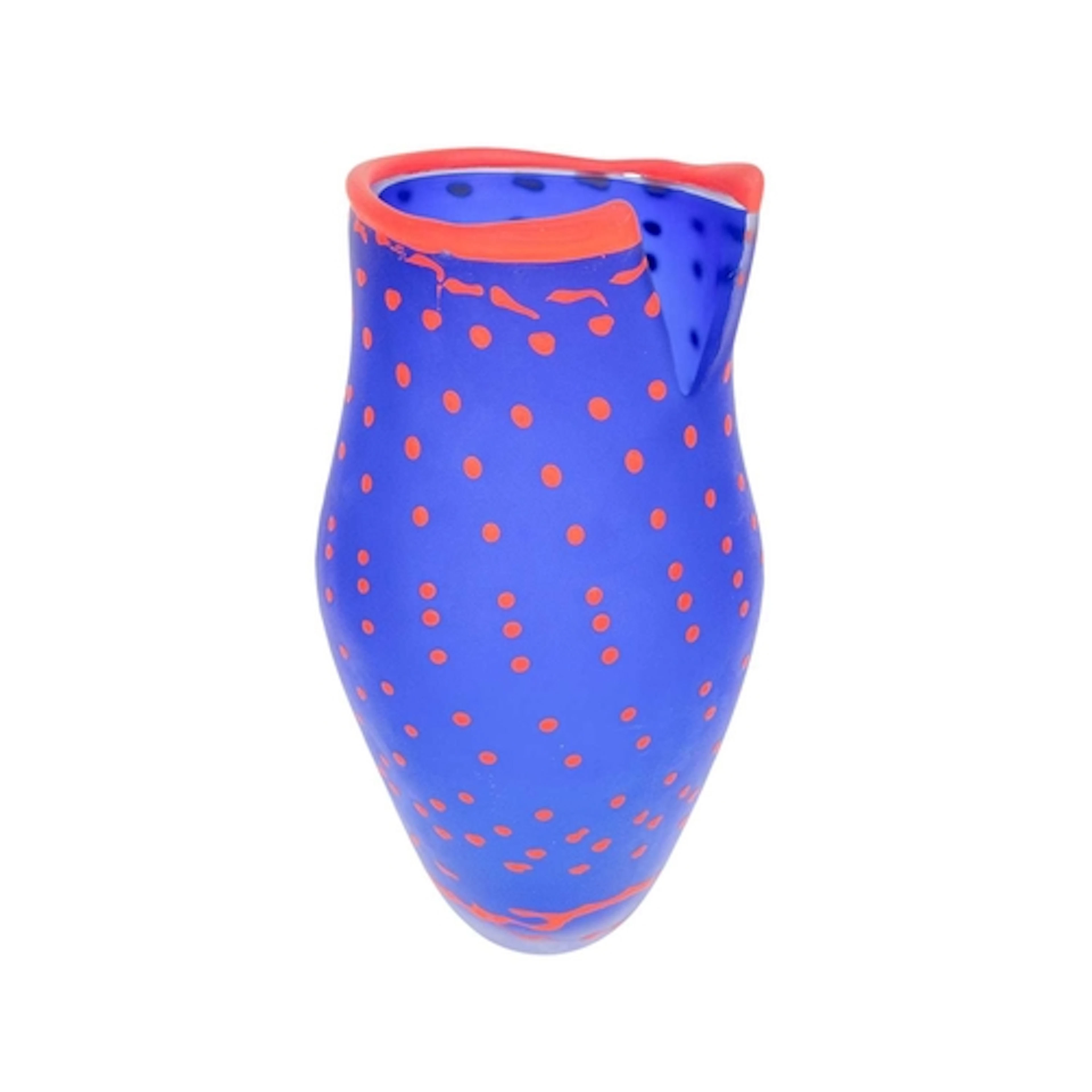 Norman Stuart Clarke (1946), An art glass vase. The blue gro...