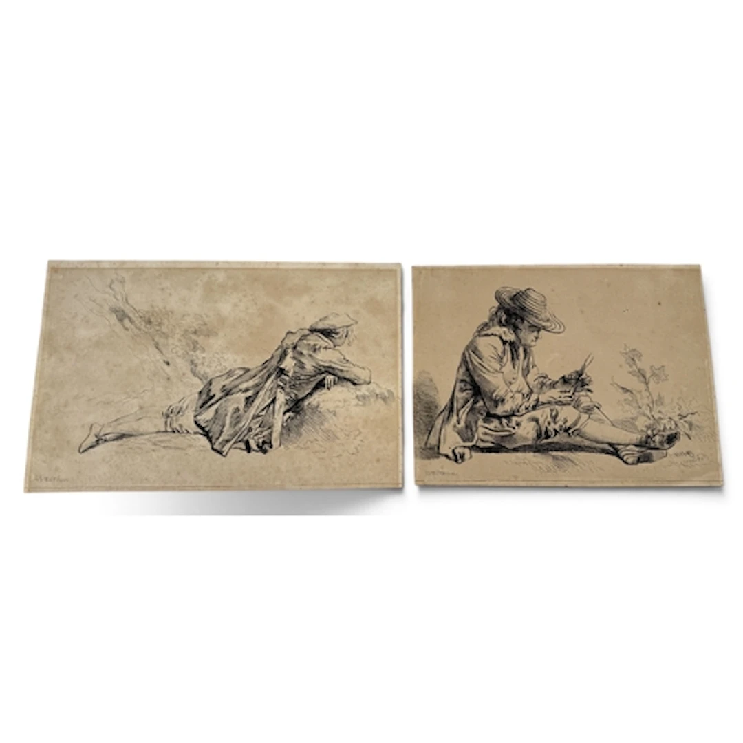 FRANÇOIS BOUCHER (FRENCH, 1703-1770): TWO ENGRAVINGS AFTER A...
