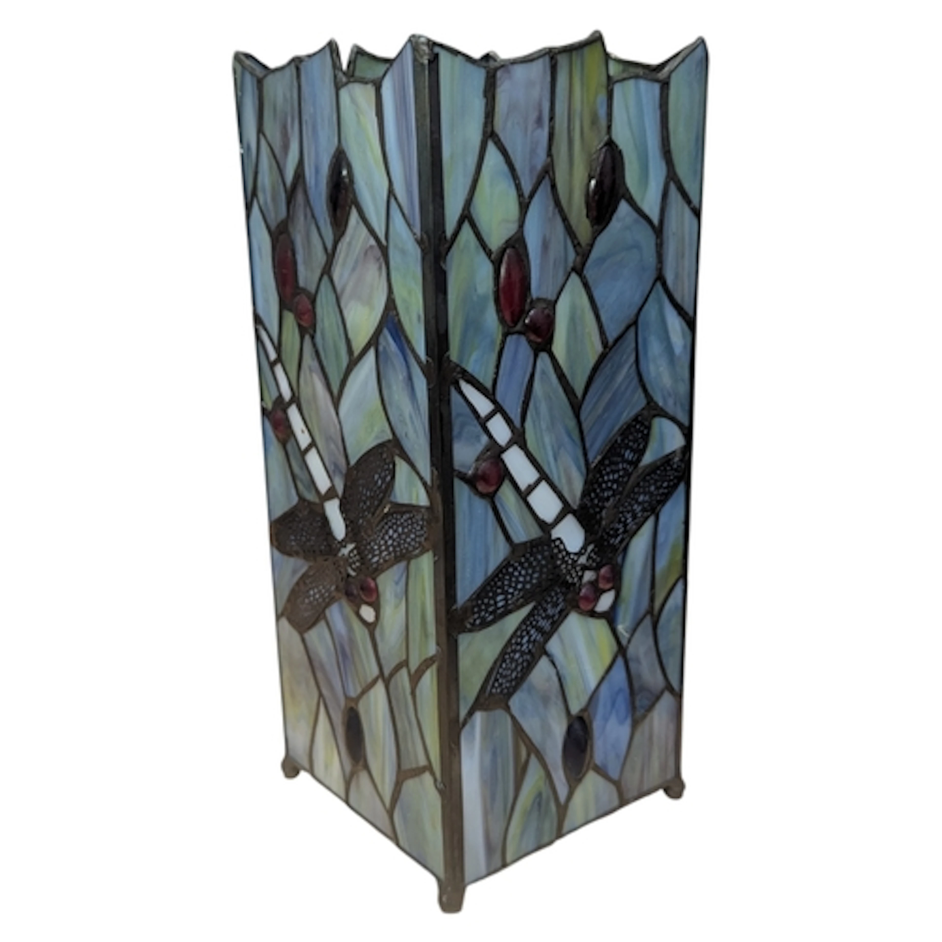 A 20th century Tiffany style Art Nouveau manner stained glas...
