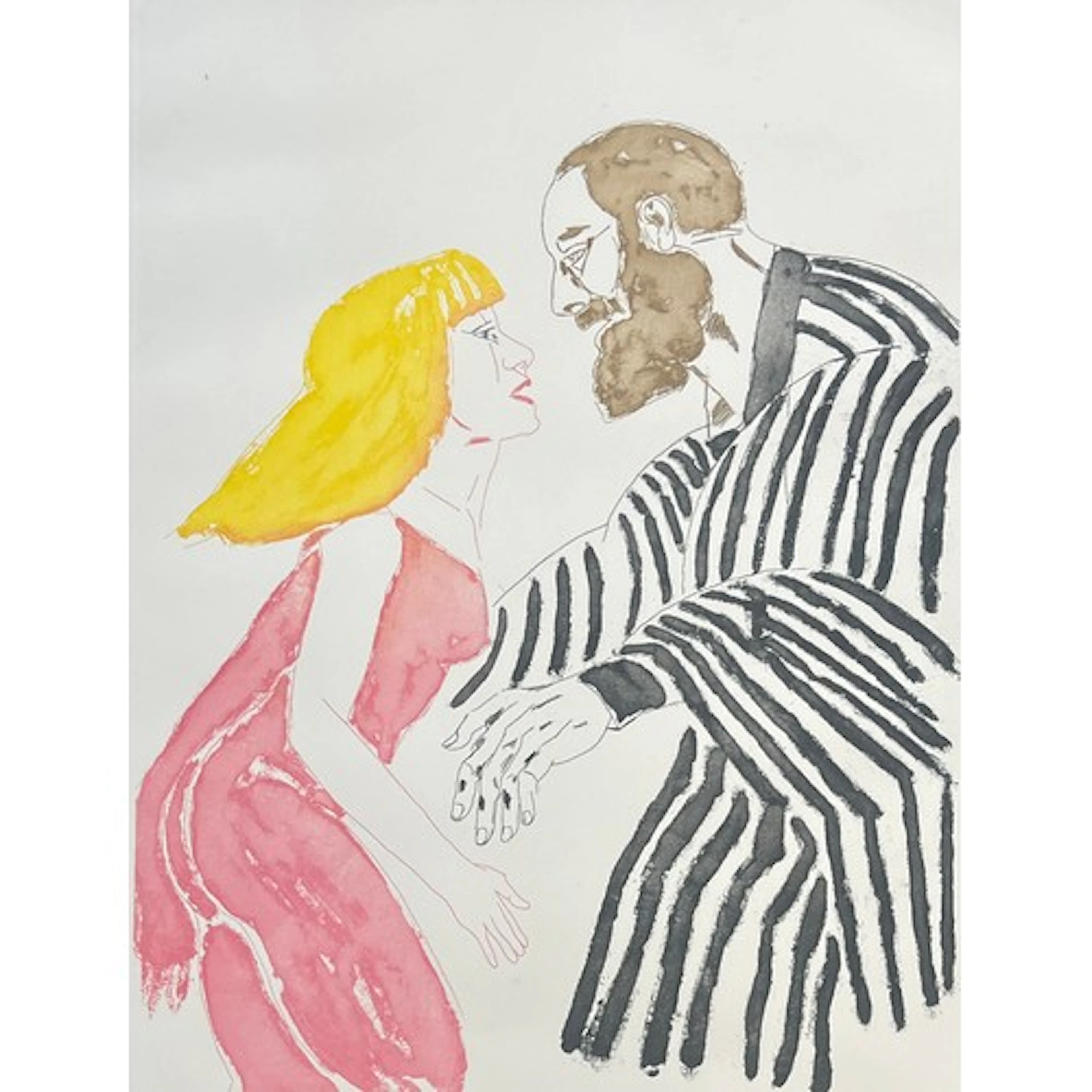 Dame Elisabeth Frink RA (1930-1993), 'Anthony and Cleopatra'...