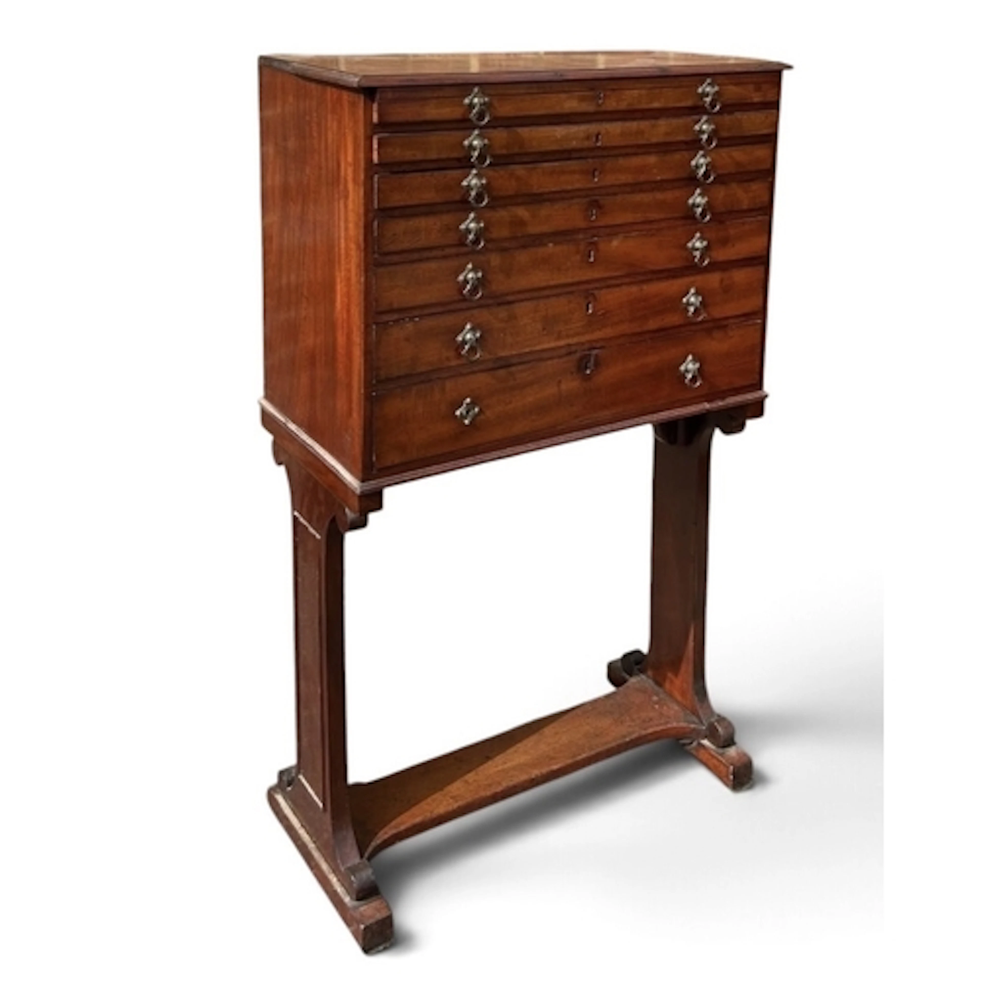 A COLLECTORS CABINET 103cm H 63cm W X 32cm D
