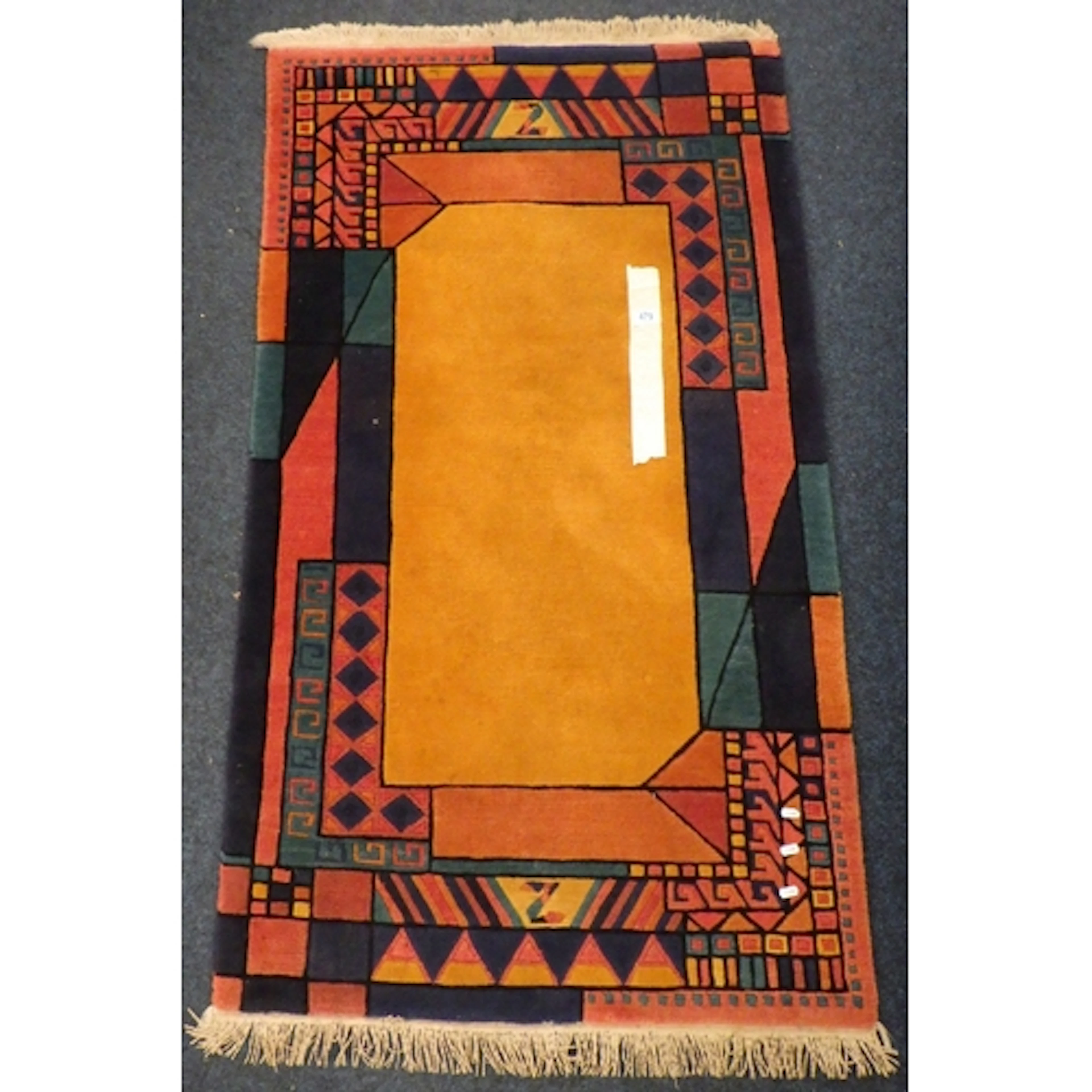 A modern rug, made in Nepal 90 x 160cm