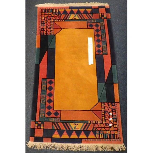 A modern rug, made in Nepal 90 x 160cm