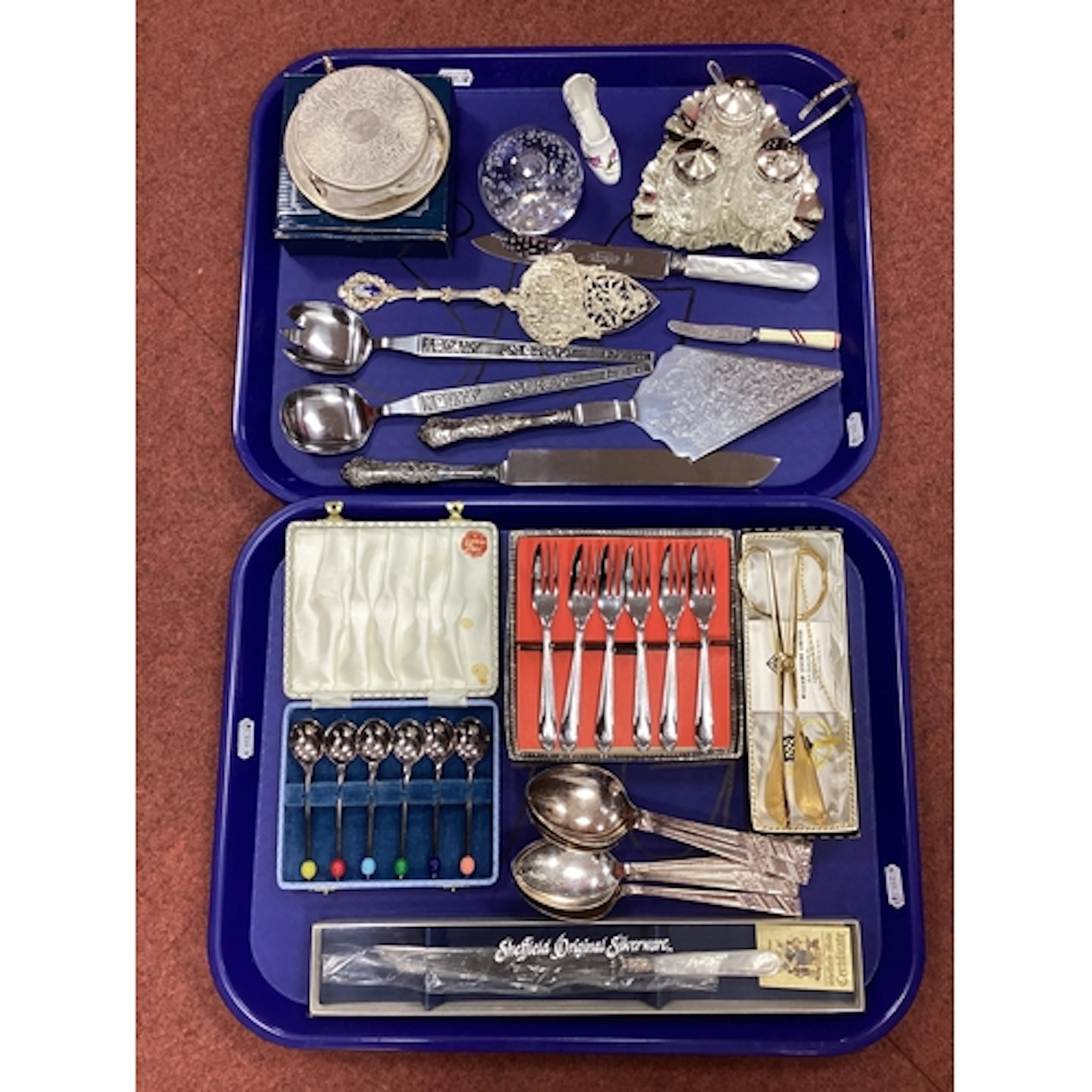 A Collection of Assorted Plated Ware and Other Otems, includ...