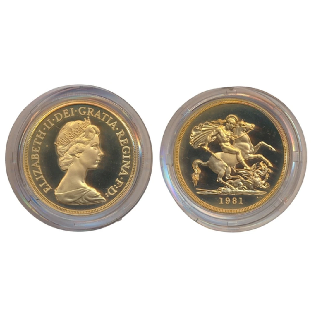Investment Gold Lot - Documents Required. 1981 gold proof £...