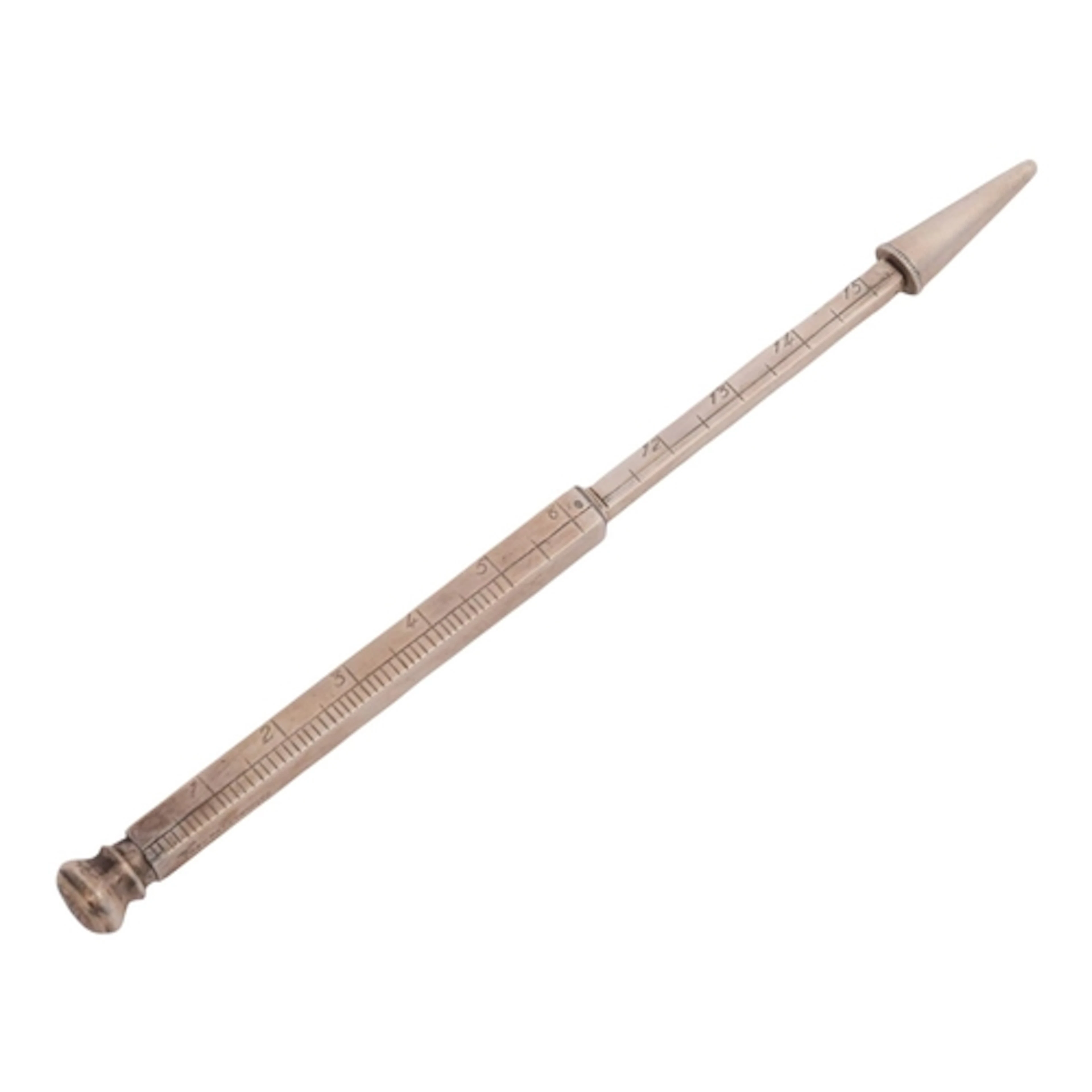 An Art Deco George V silver combination ruler/propelling pen...