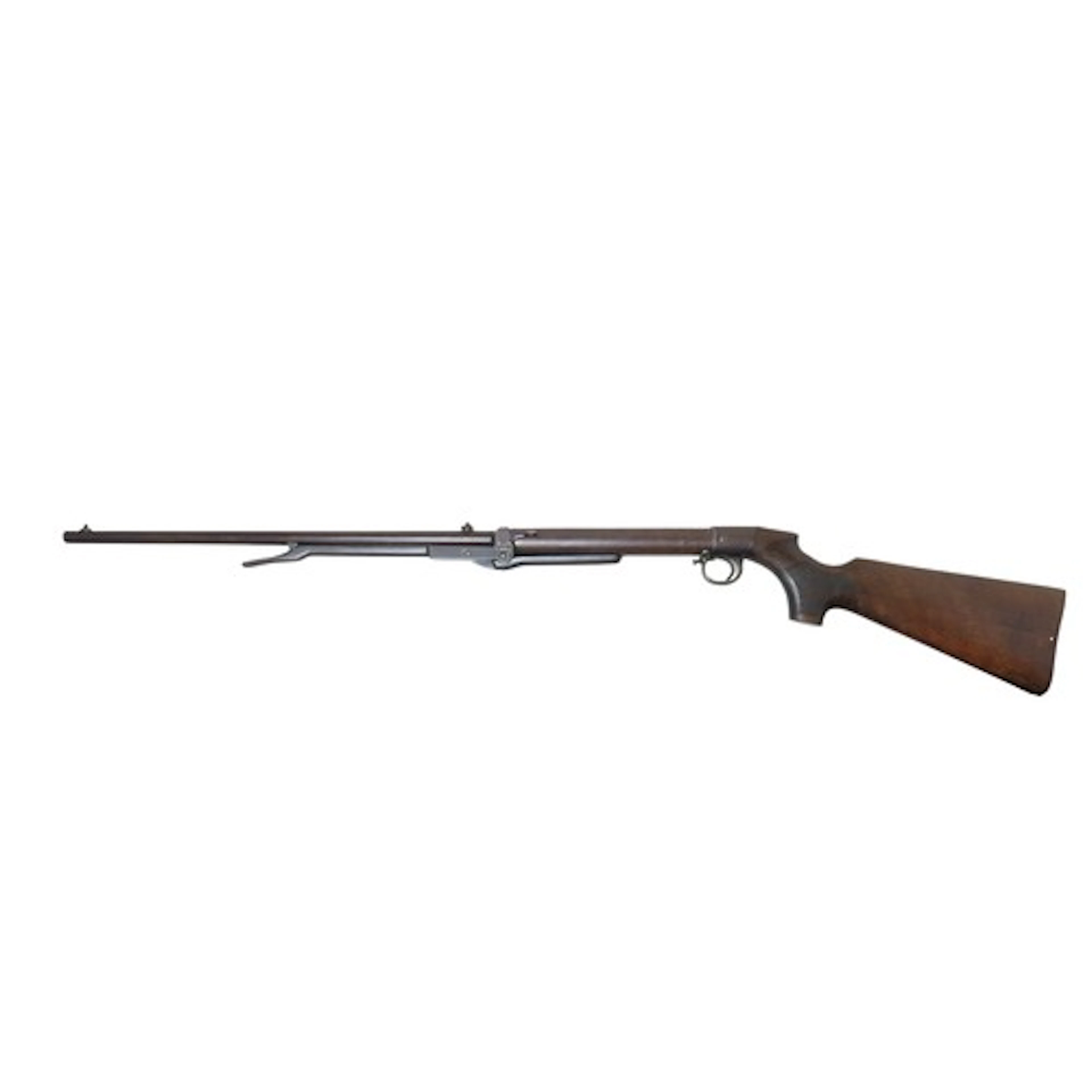 A BSA .177 AIR RIFLE with under-lever action, dovetailed sig...