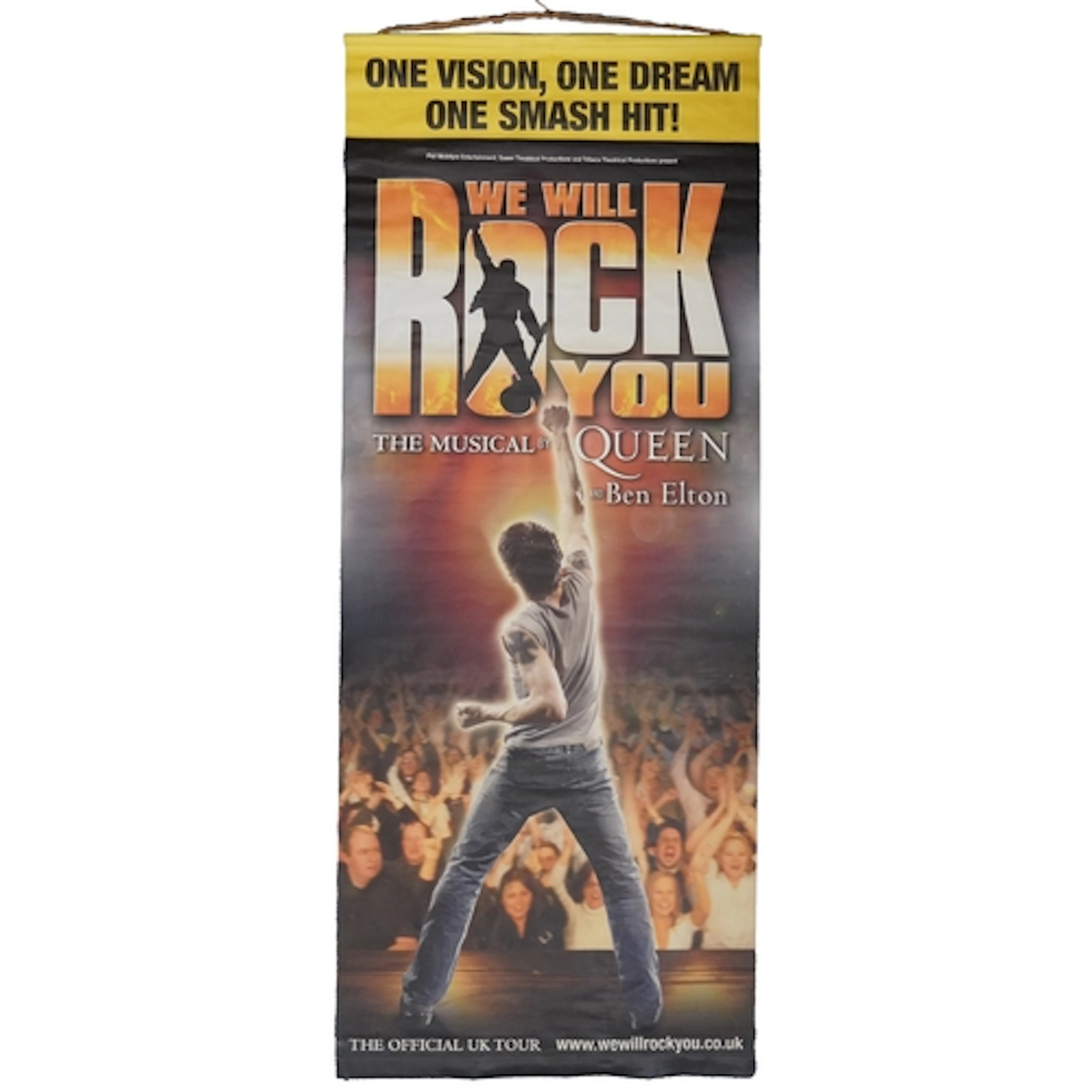 Queen - We Will Rock You, large vinyl Official UK Tour banne...