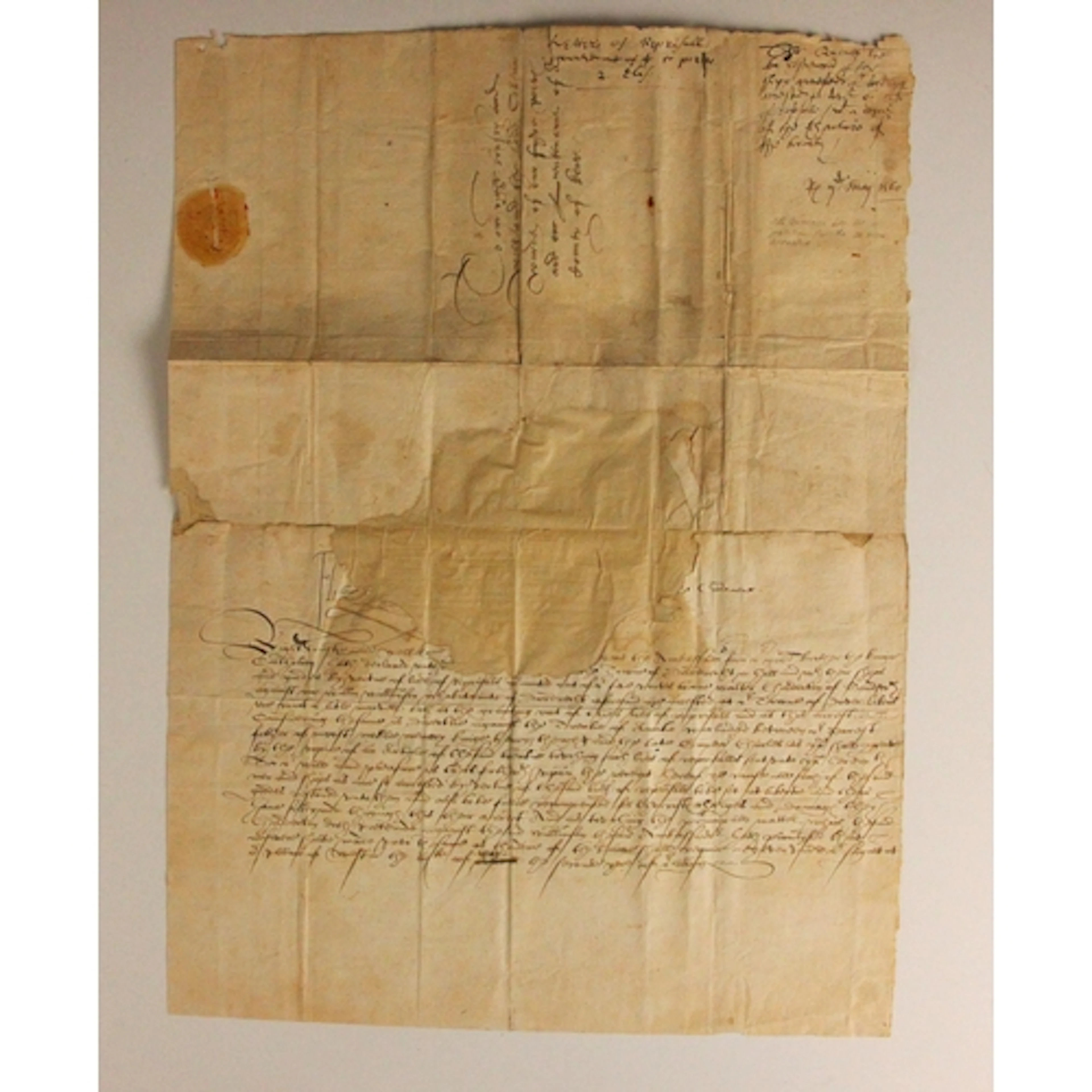 ELIZABETH I INTEREST: A 'Letter of Reprisall' signed by Eliz...