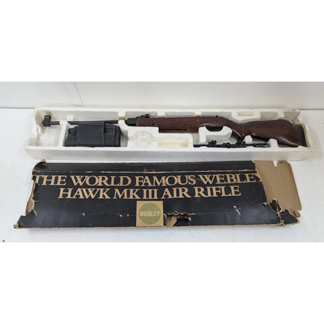 A Webley Hawk MK III air rifle Location: If there is no cond...