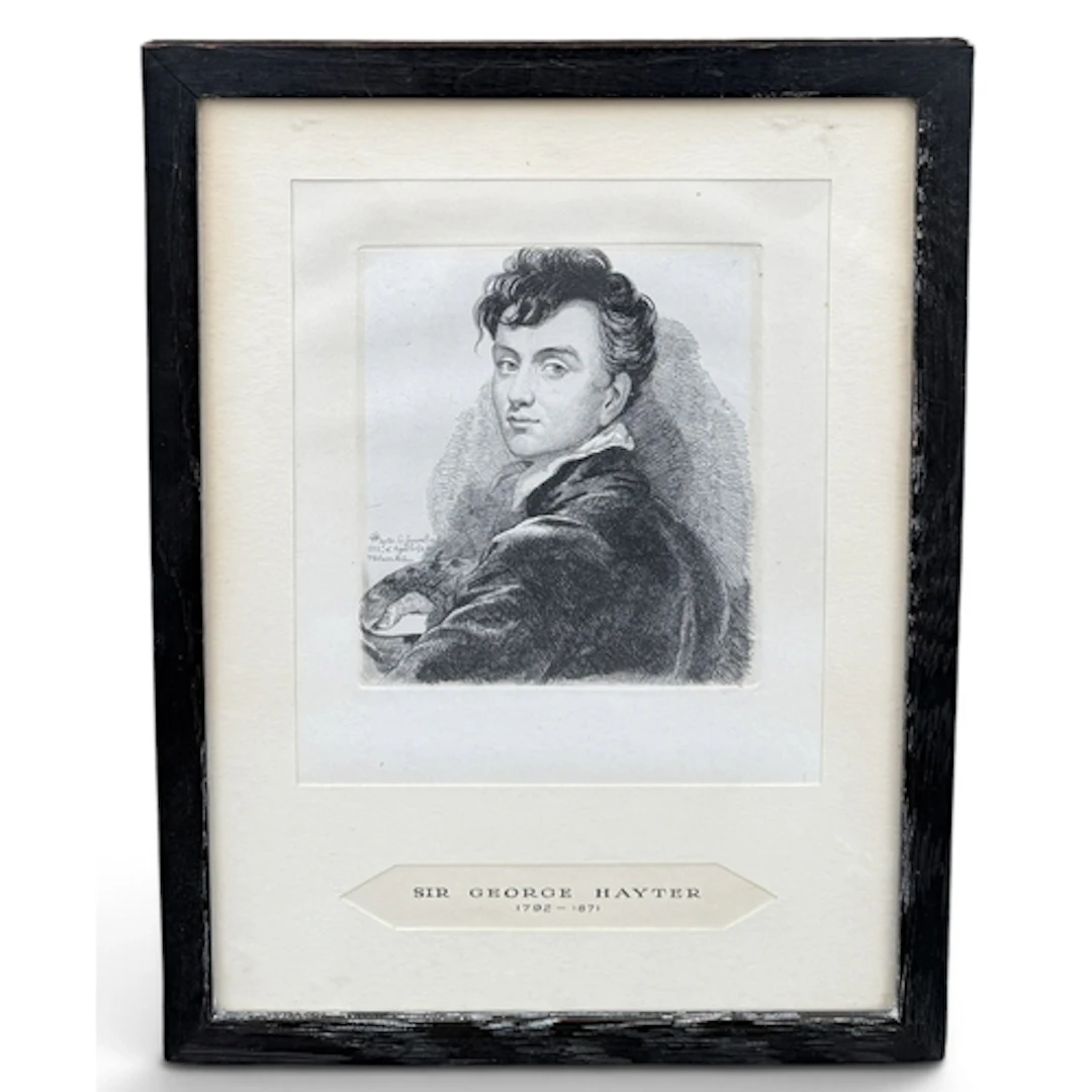 SIR GEORGE HAYTER (BRITISH 1792-1871): SELF PORTRAIT Etching...