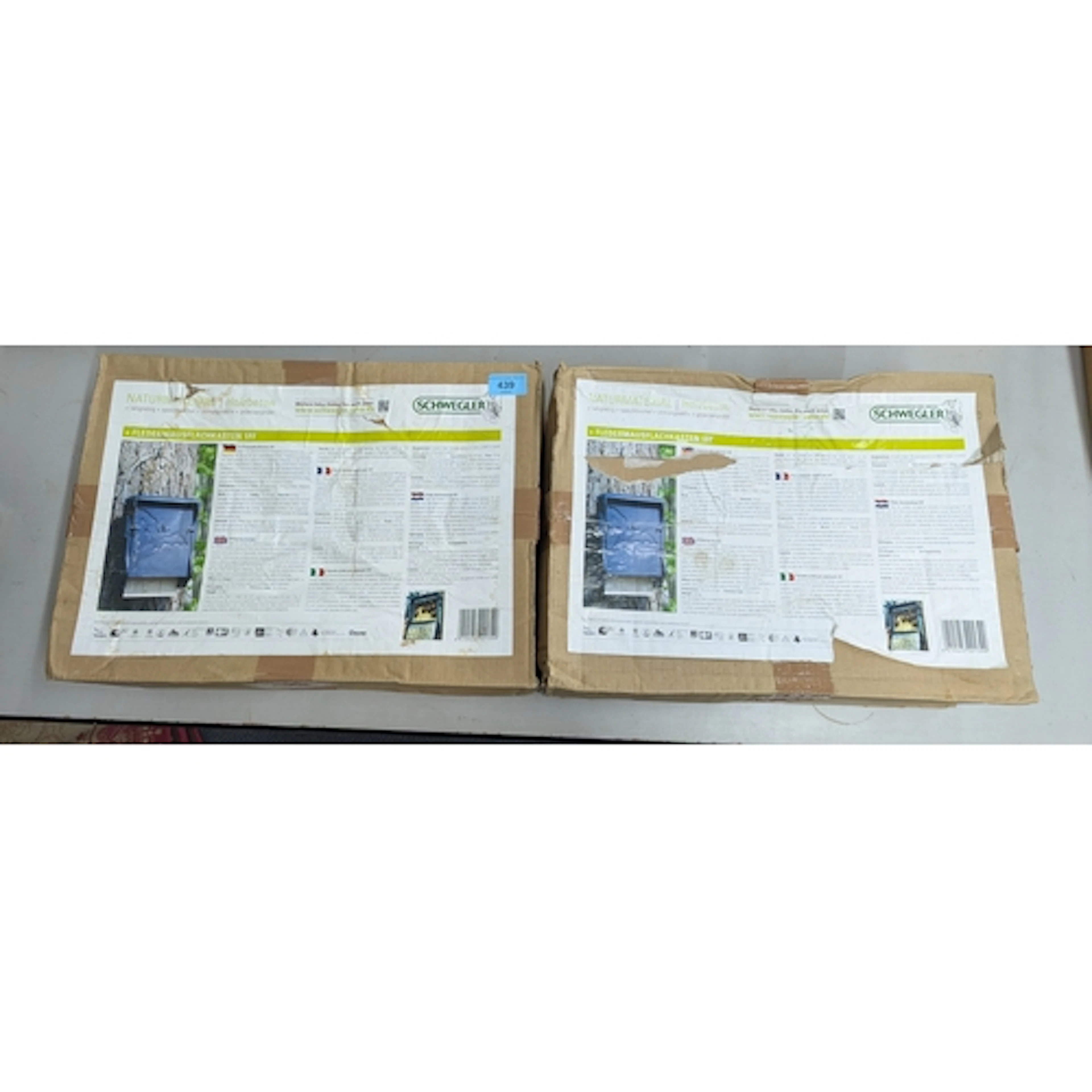 Two Schwegler 1FF bat boxes, boxed Location: A4B If there is...