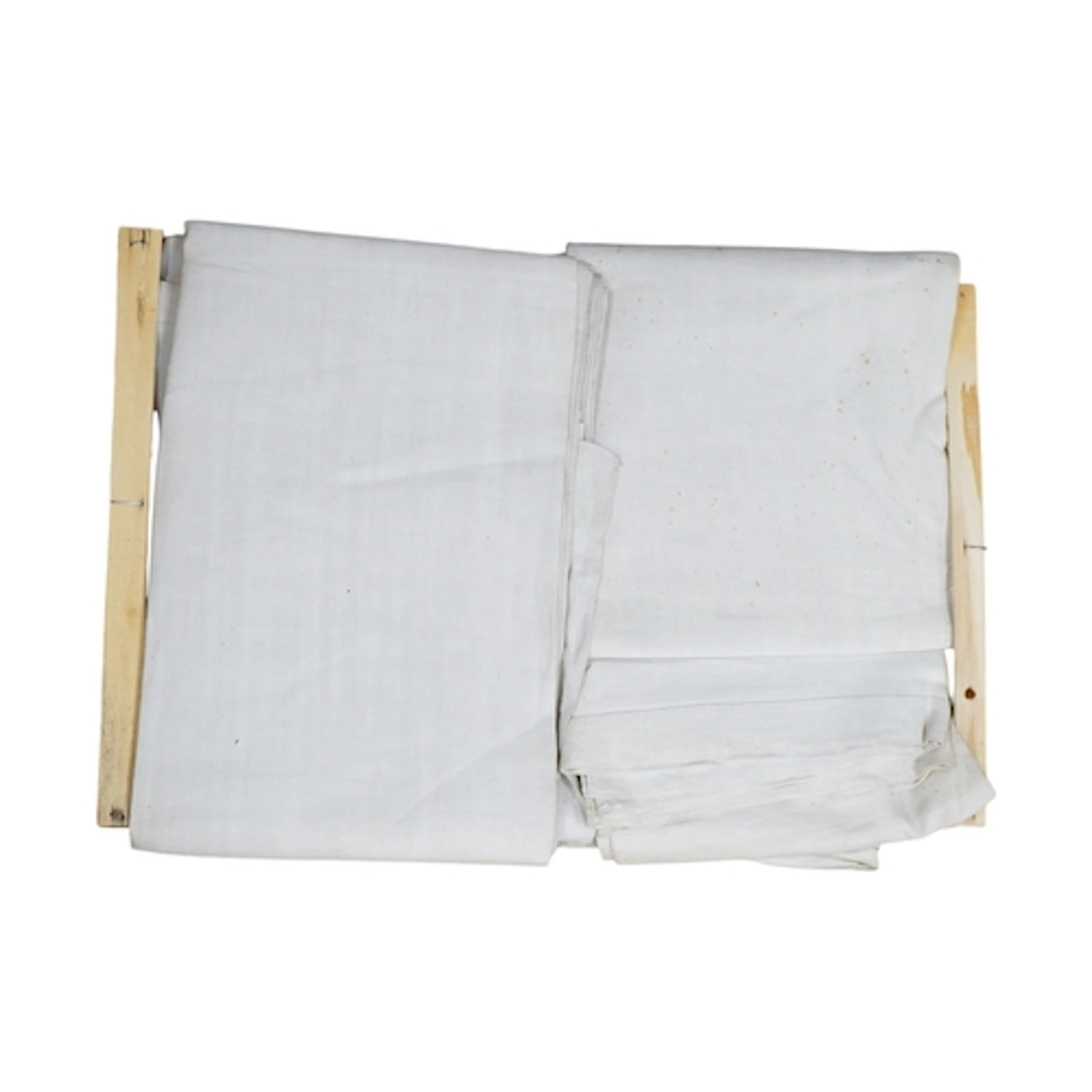 Six vintage French linen sheets