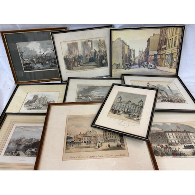 Of Hull interest - collection of 19th century prints to incl...