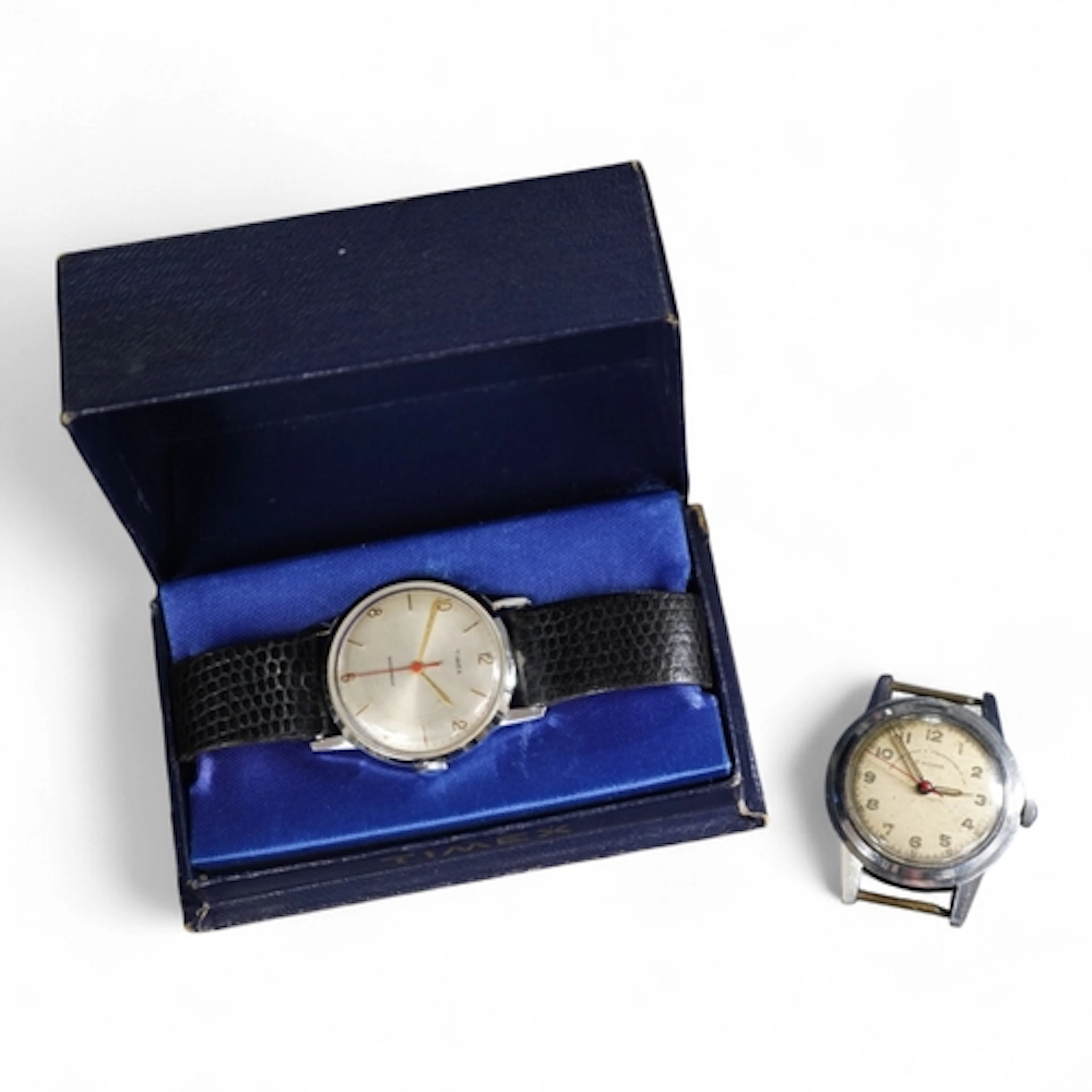 Two 1950s manual wind wrist watches; a gentlemans stainless...