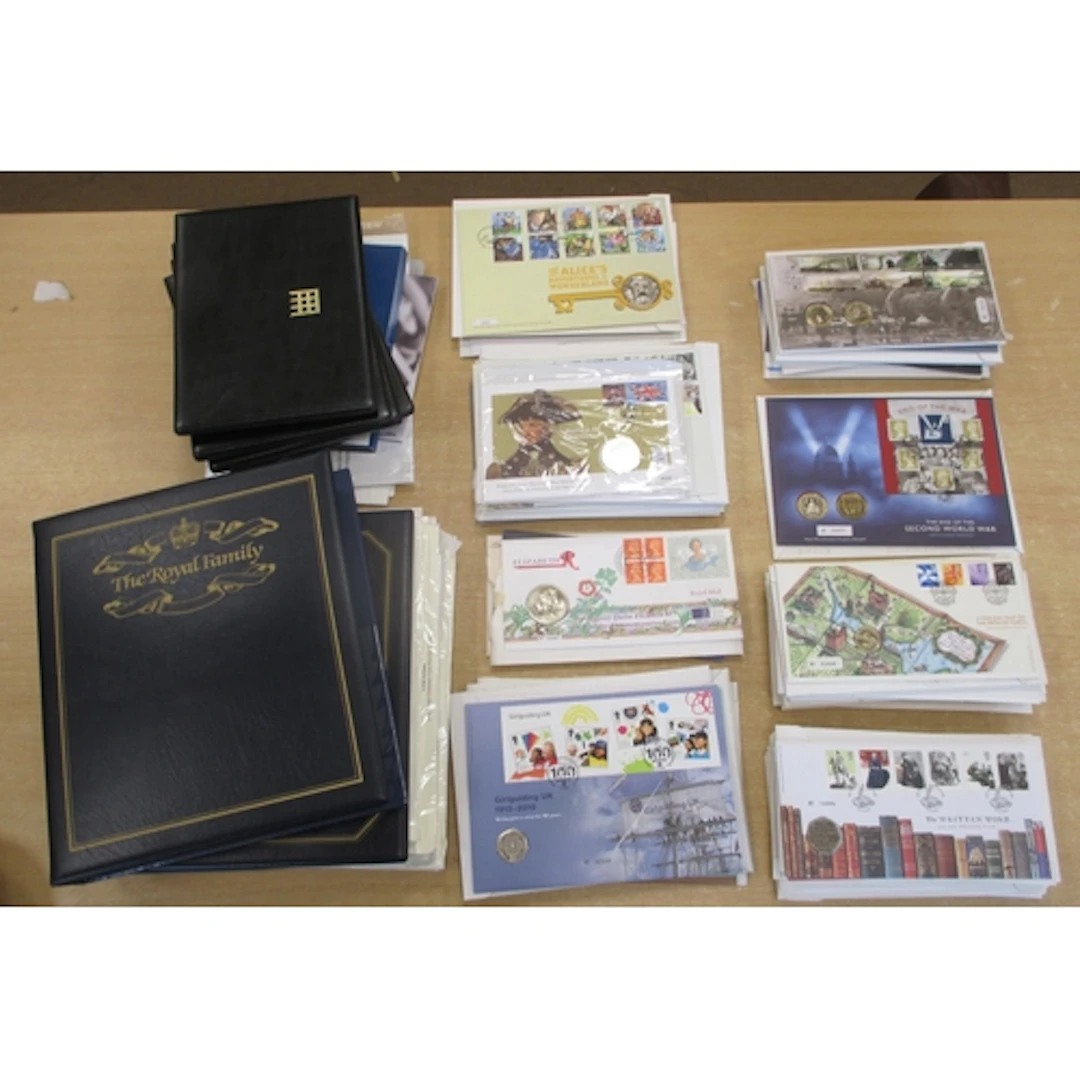 Collection includes a selection of uncirculated silver coin ...