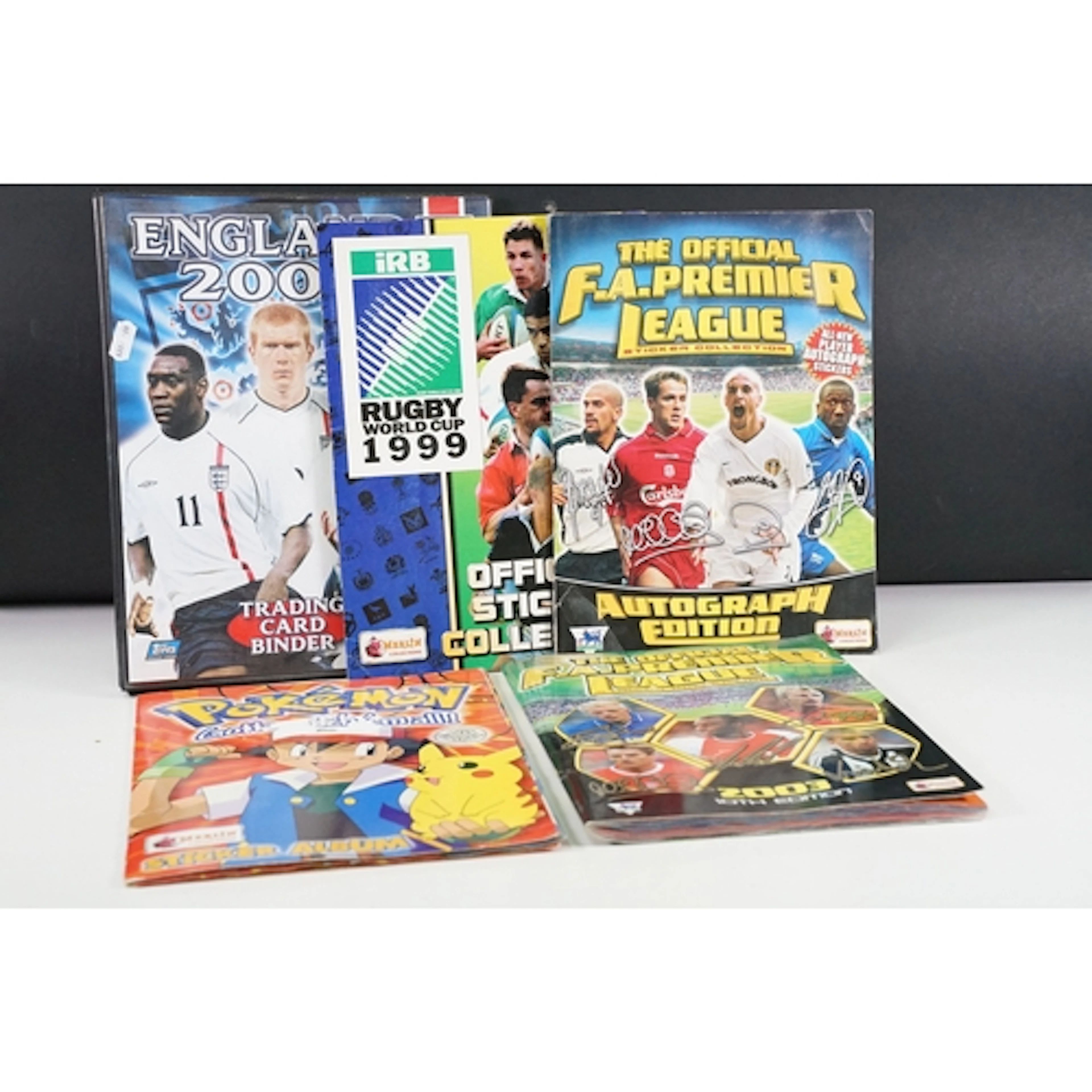 Sticker / card albums - Four Merlin sticker albums to includ...