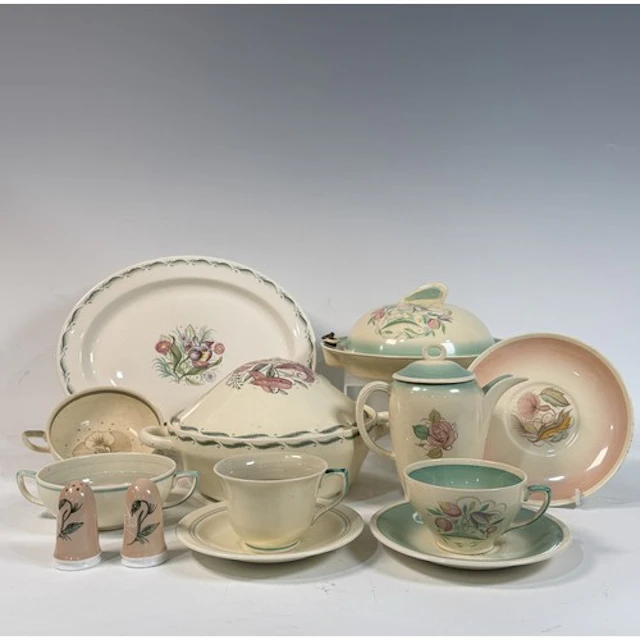 A Susie cooper 'Patricia Rose' part tea Service, together wi...