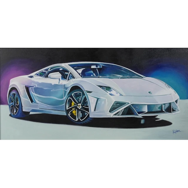 Roz Wilson - Lamborghini Aventador, Modern British school ac...
