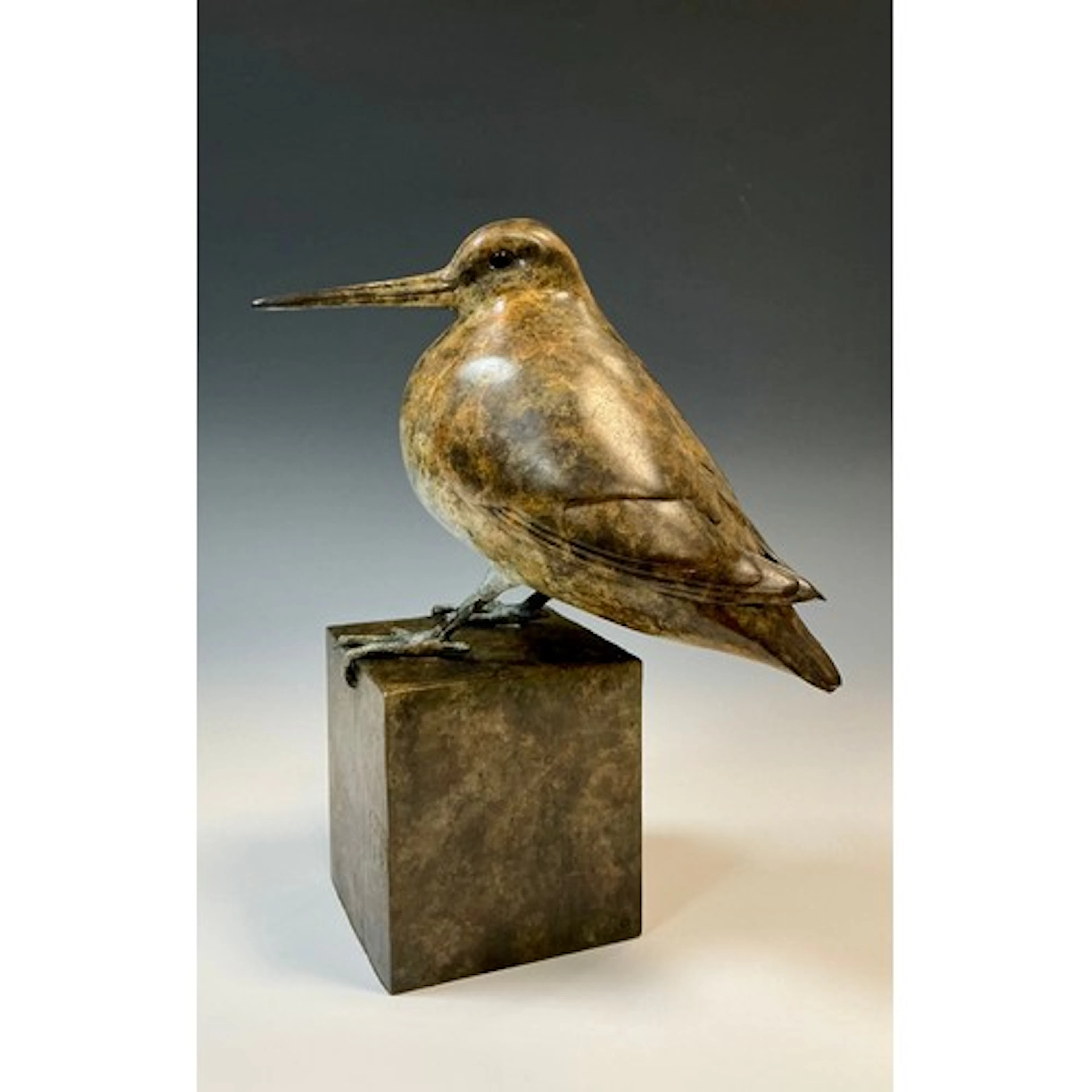 Eddie Hallam (British Modern), Snipe A bronze sculpture, w...