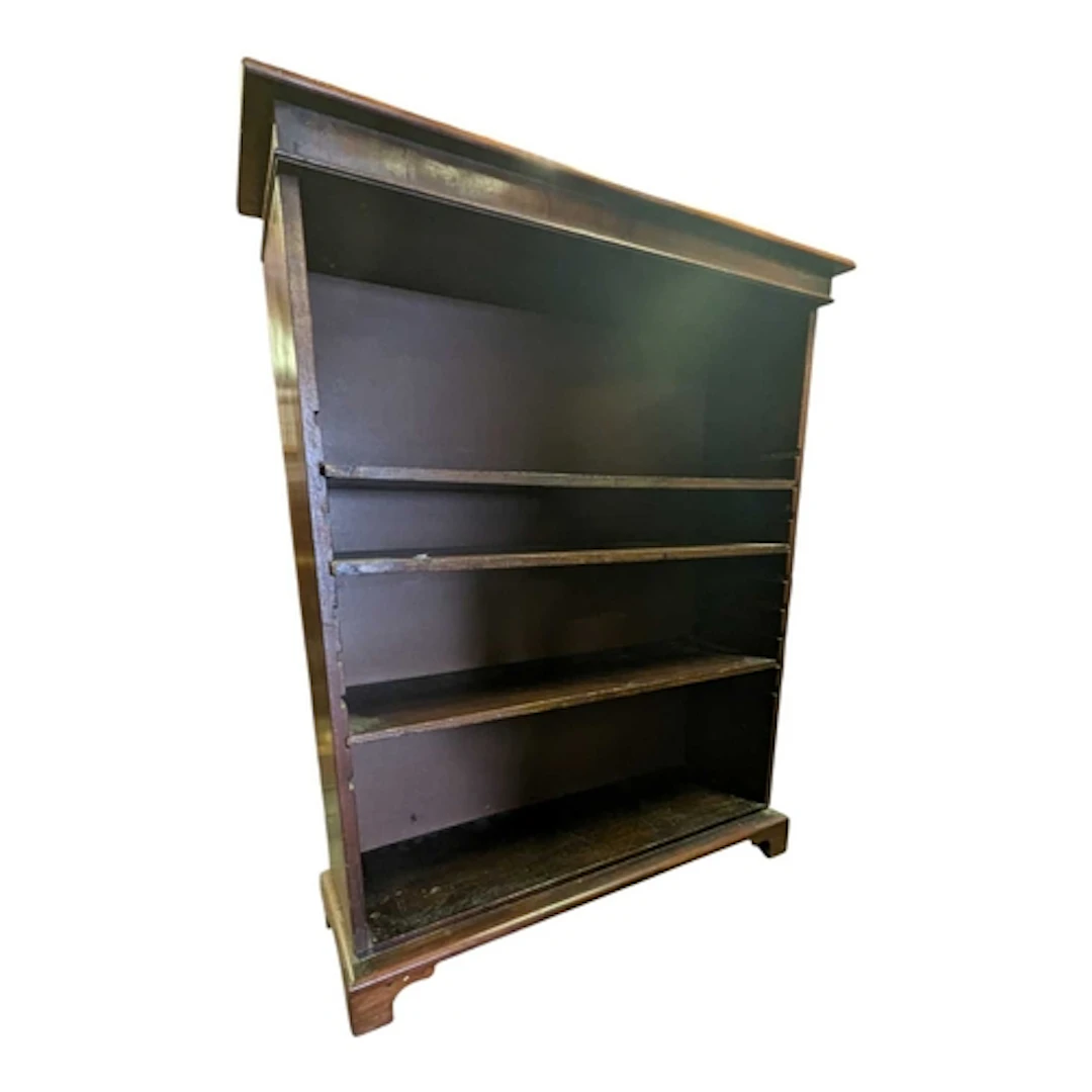A 19th-century Victorian mahogany open window bookcase. The ...