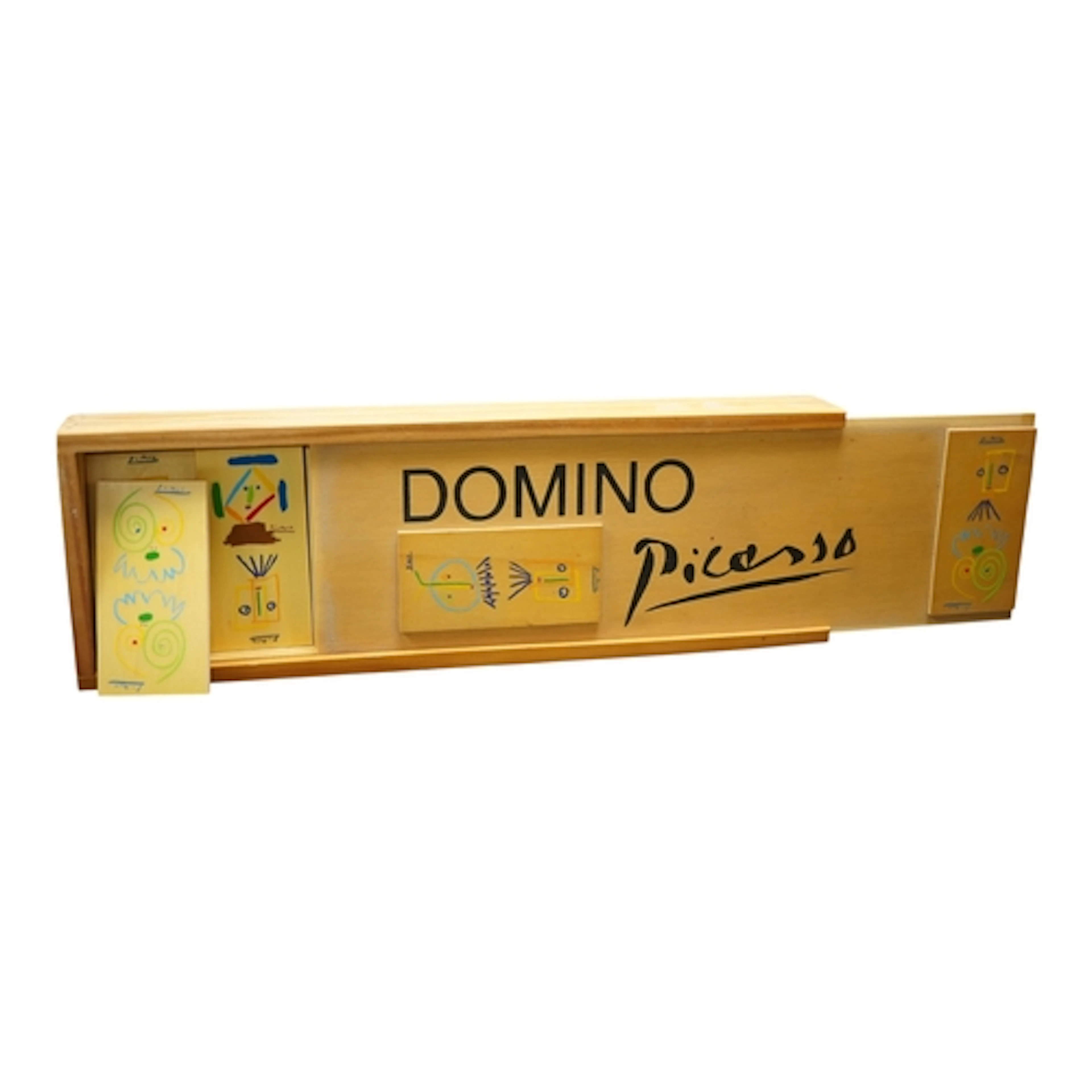 A cased set of Picasso Dominoes