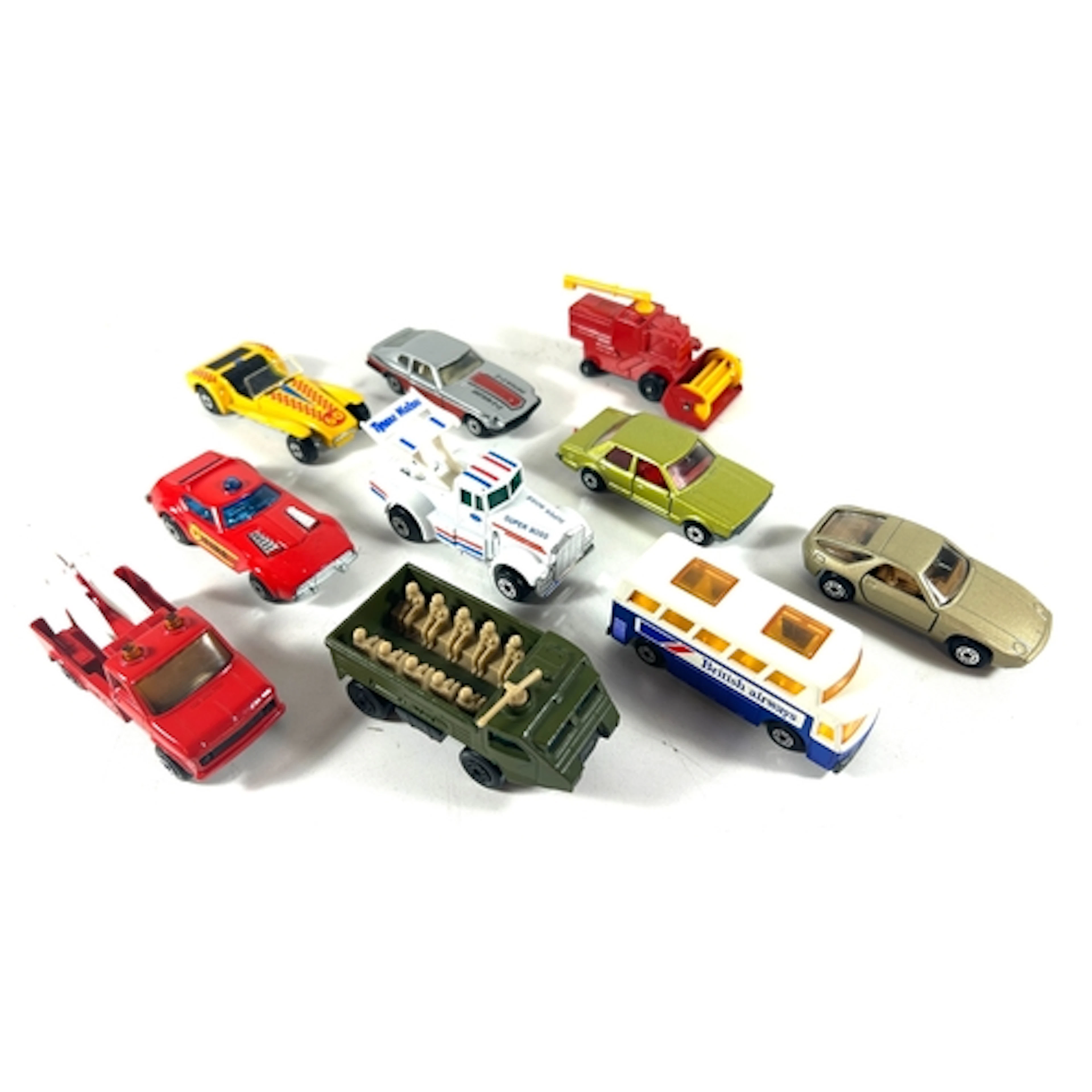 10 Matchbox 75/Superfast. No.51 Combine Harvester, No.54 Per...