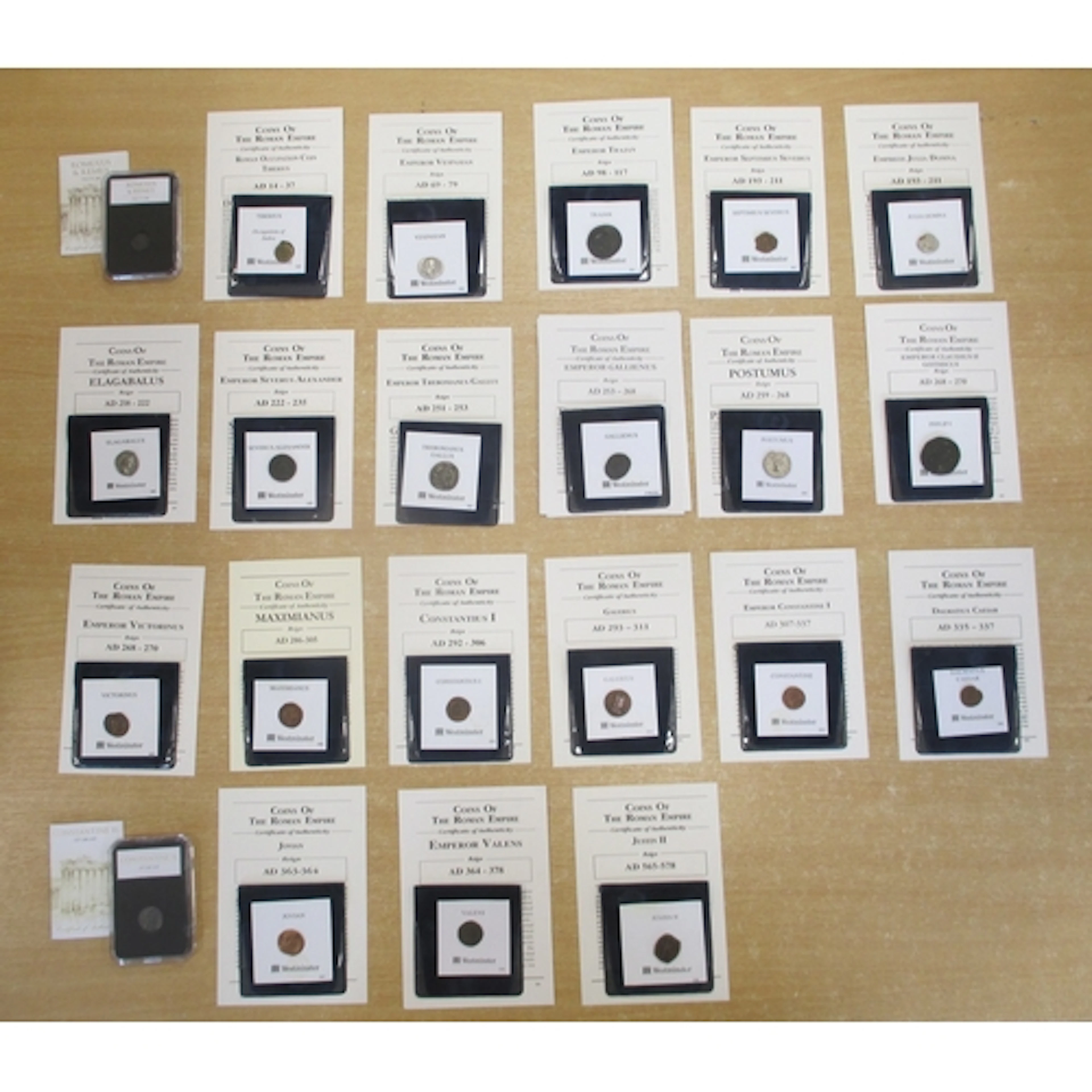 Roman. Range of fine to very fine roman silver and bronze co...
