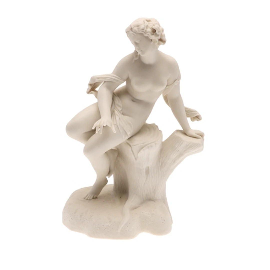 ROYAL WORCESTER PARIAN FIGURE - BOYTON KIRK. A large Parian ...