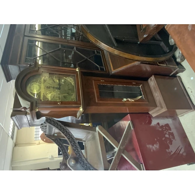 A modern tempus fugit grandfather clock