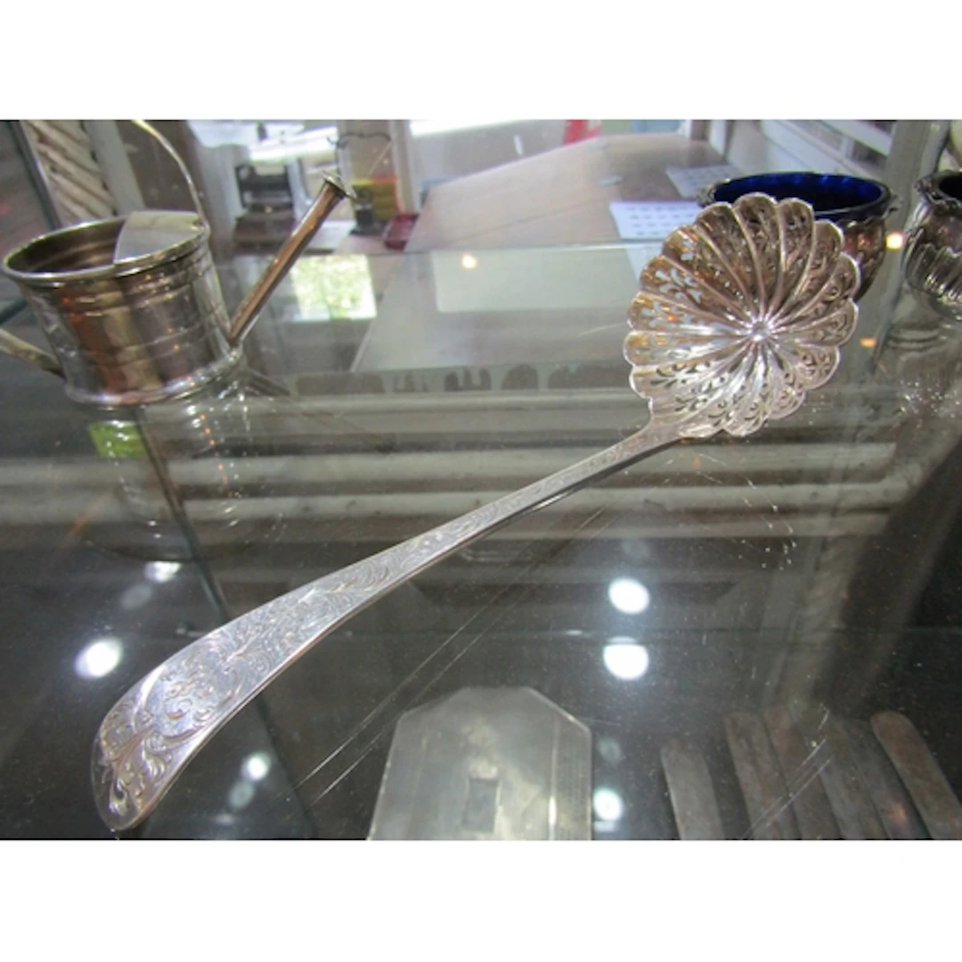 Silver Sugar Sifter Spoon Shaped Form