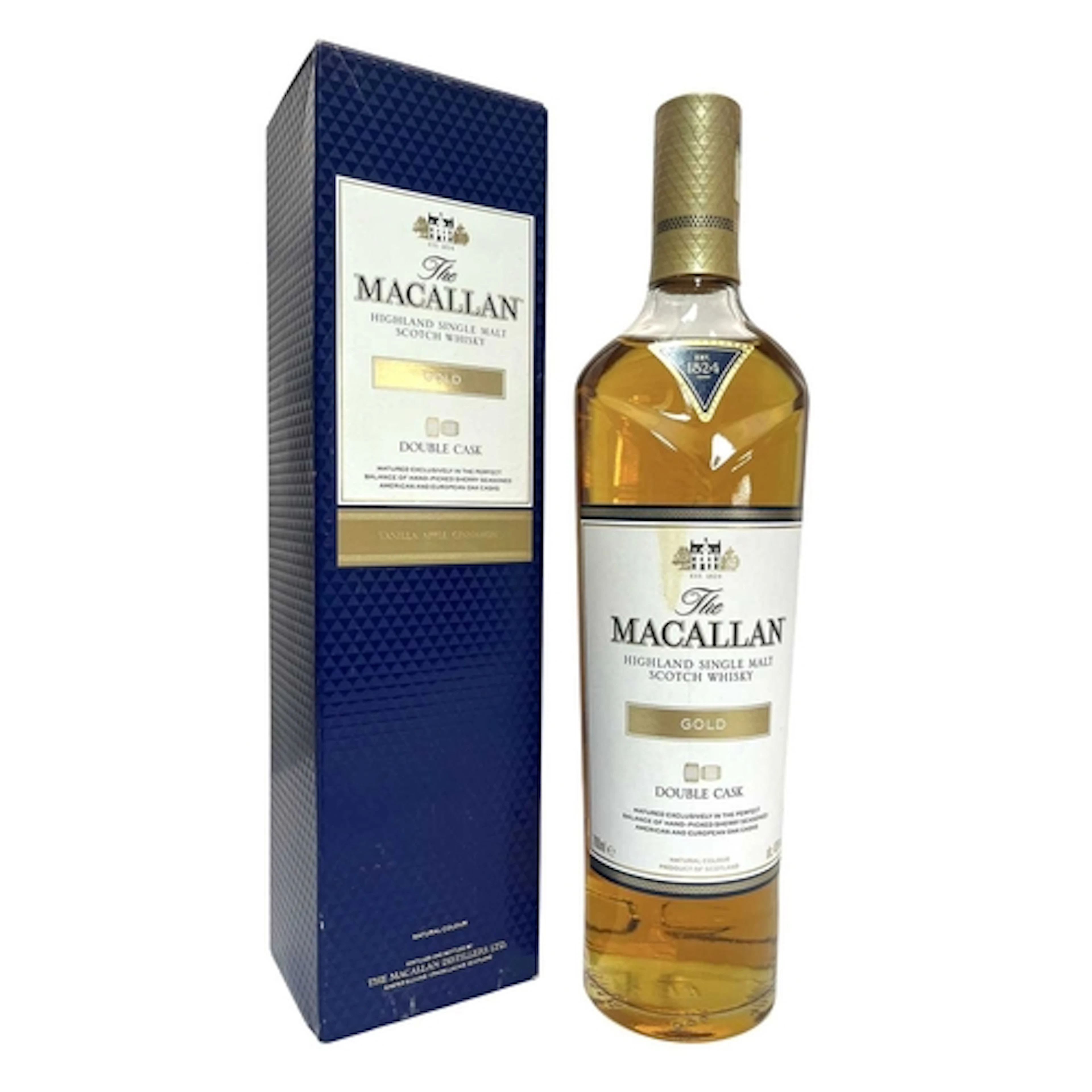 A bottle of The Macallan Highland Single Malt Scotch Whisky ...