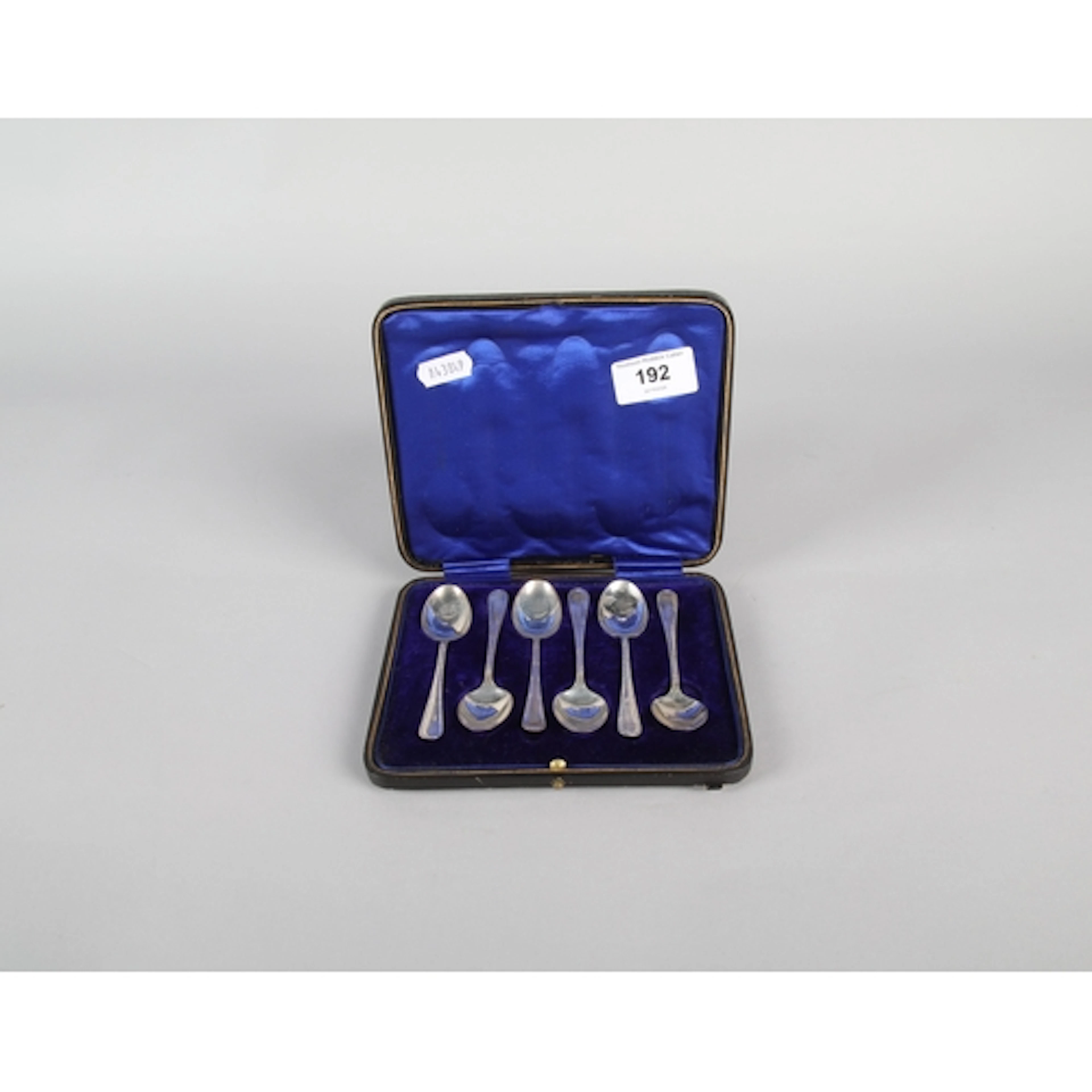 Set of six silver teaspoons, cased, Sheffield 1910, gross we...