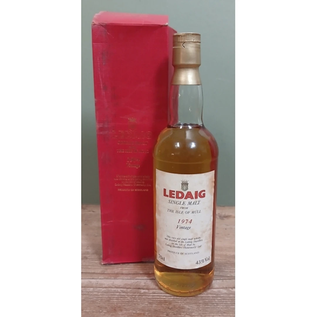 Ledaig 1974 single malt Isle of Mull scotch whisky, 43% 70cl...