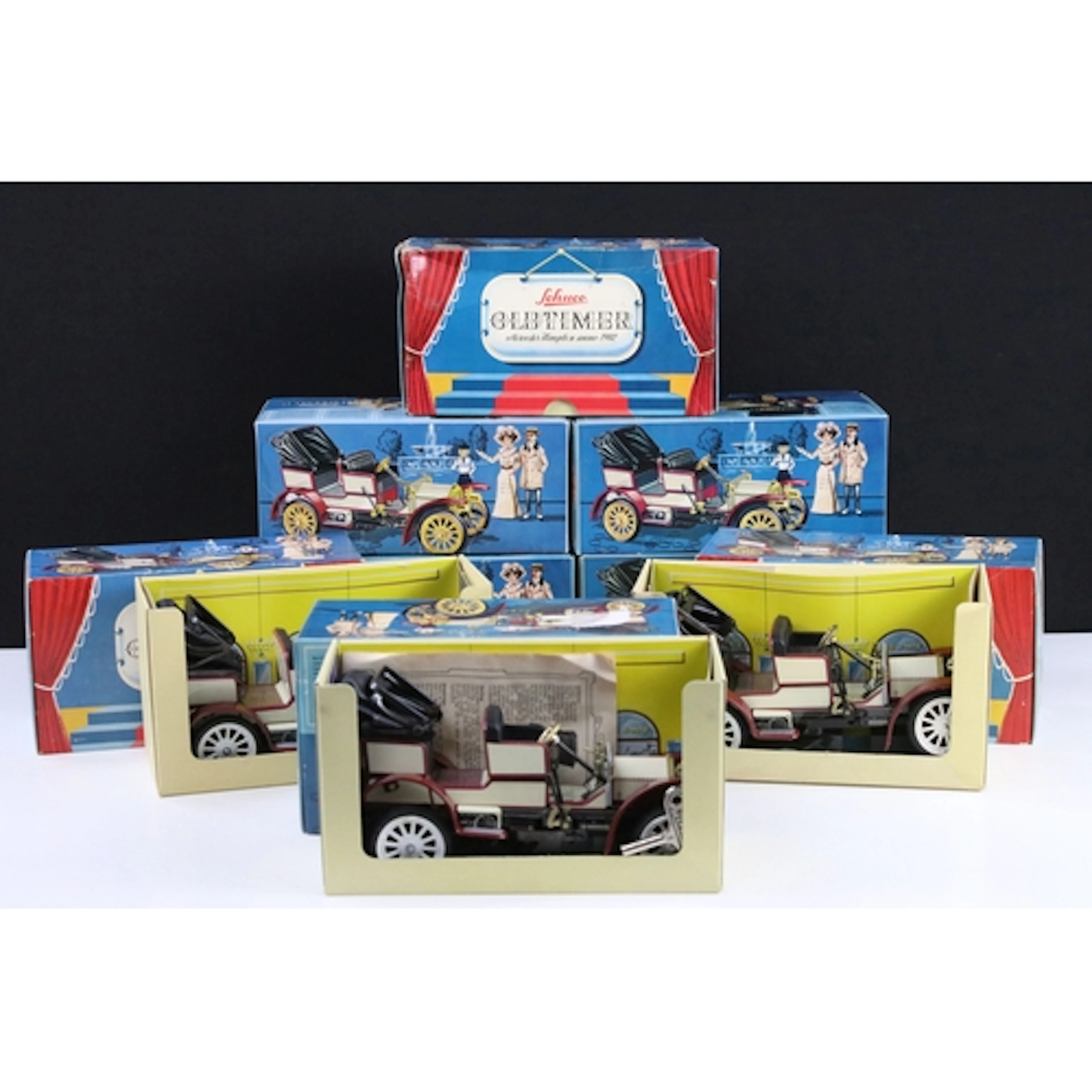 Eight boxed Schuco Oldtimer 1229 Mercedes Simplex anno 1912 ...